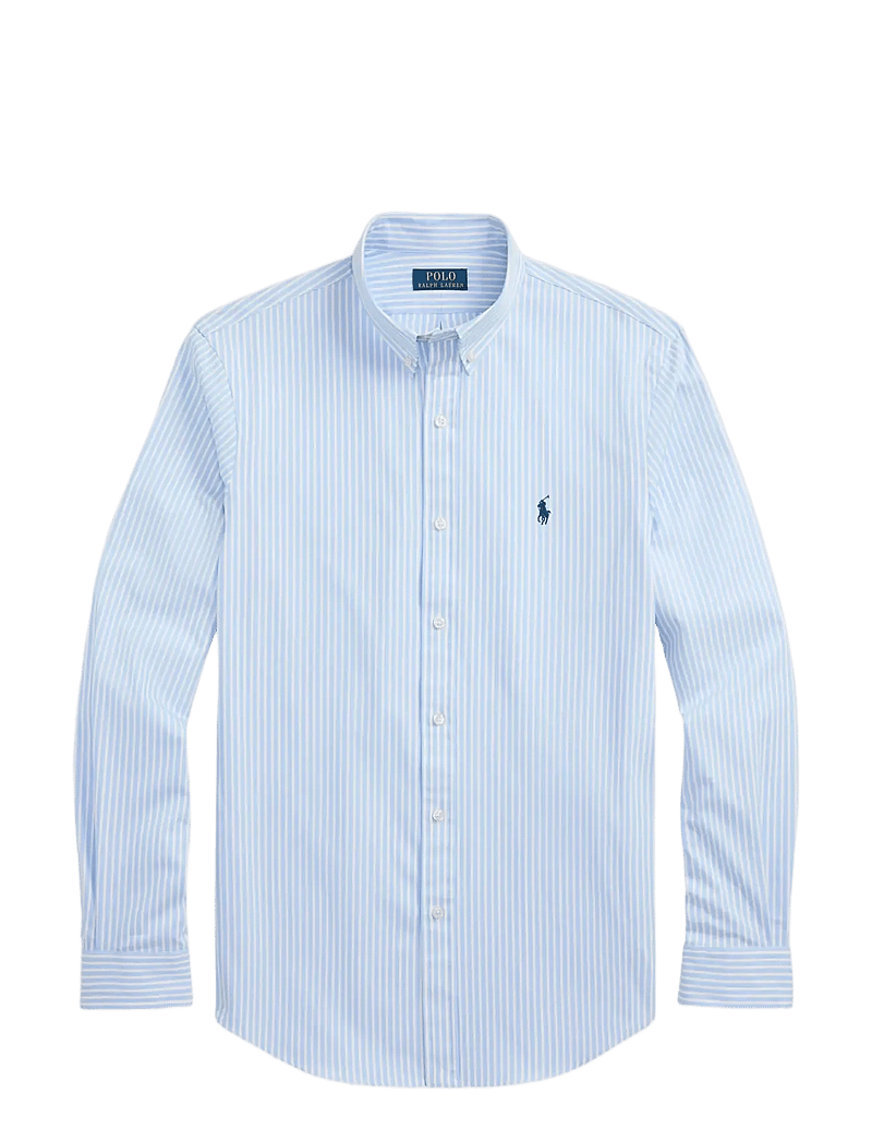 Polo Ralph Lauren - Slim Fit Striped Stretch Poplin Shirt - koszule w paski i prążki - 6779f austin blue - 2