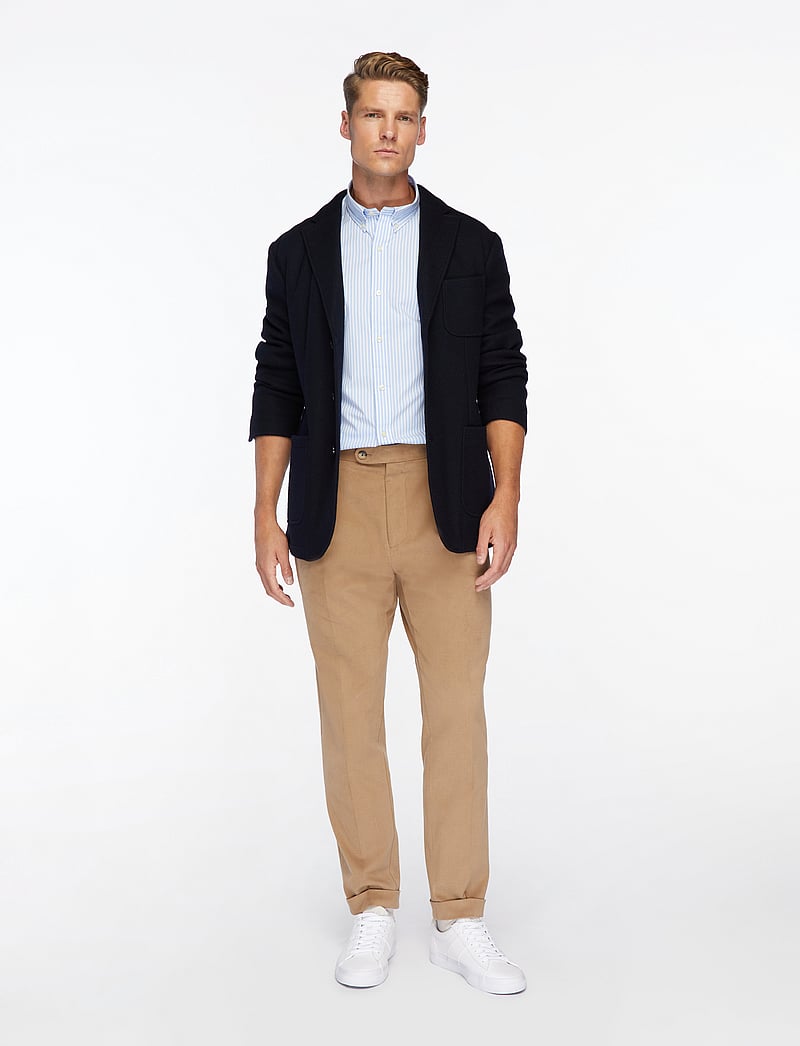 Polo Ralph Lauren - Slim Fit Striped Stretch Poplin Shirt - basic skjortor - 6779f austin blue - 3