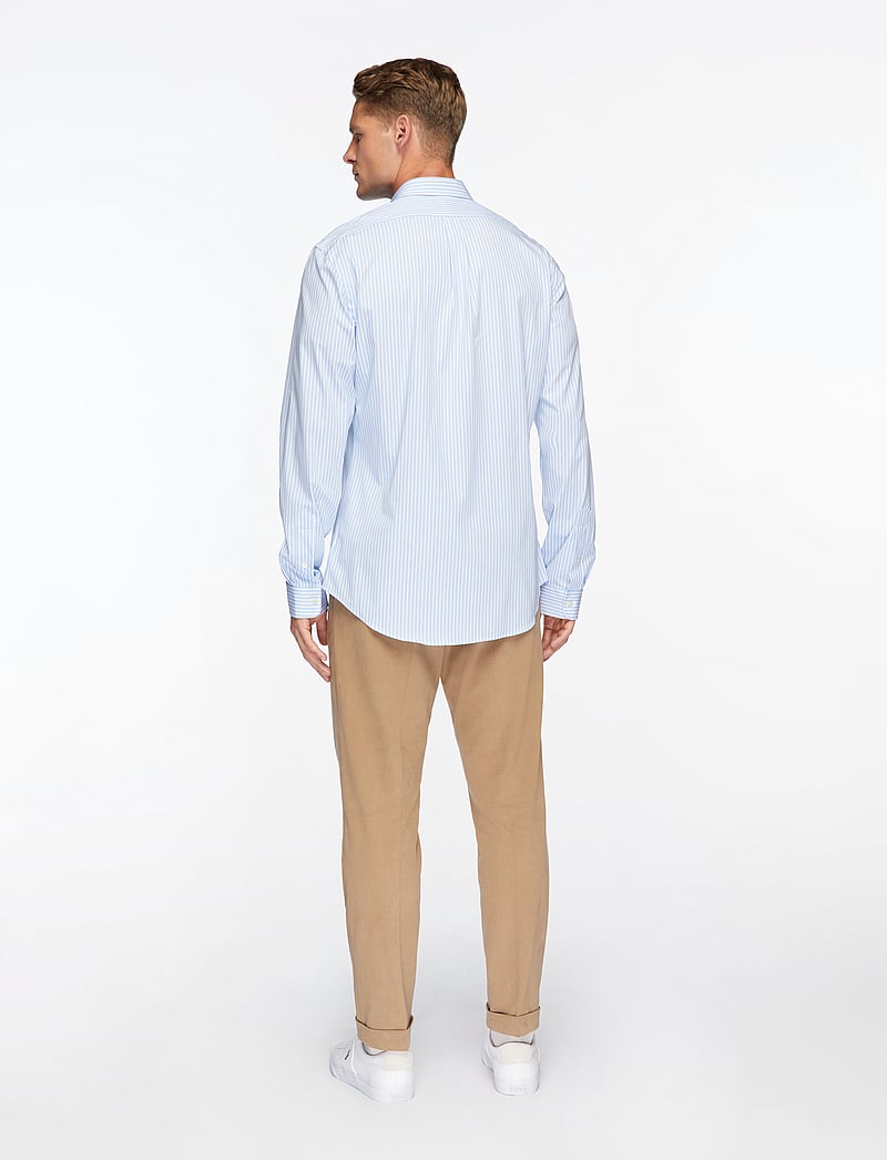 Polo Ralph Lauren - Slim Fit Striped Stretch Poplin Shirt - basic skjortor - 6779f austin blue - 5