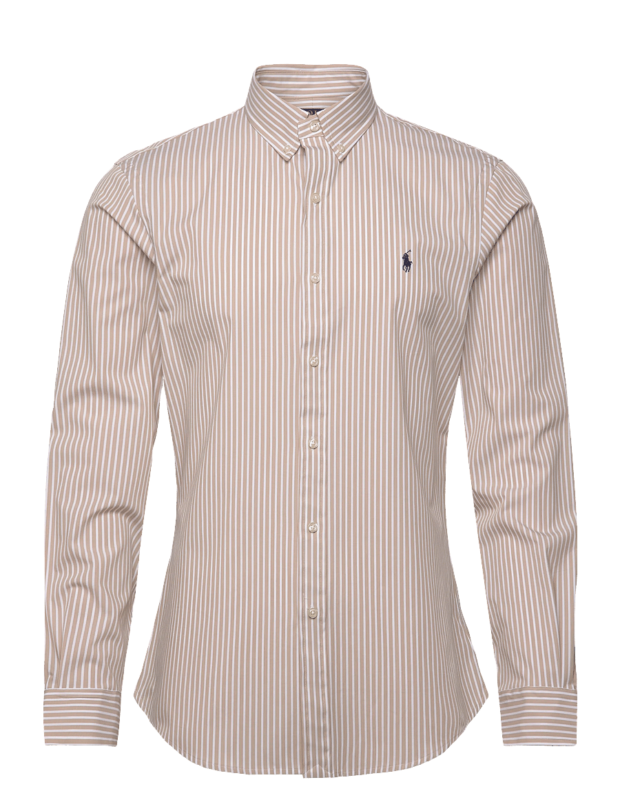 Polo Ralph Lauren - Slim Fit Striped Stretch Poplin Shirt - gestreifte hemden - 6779i coastal bei - 0