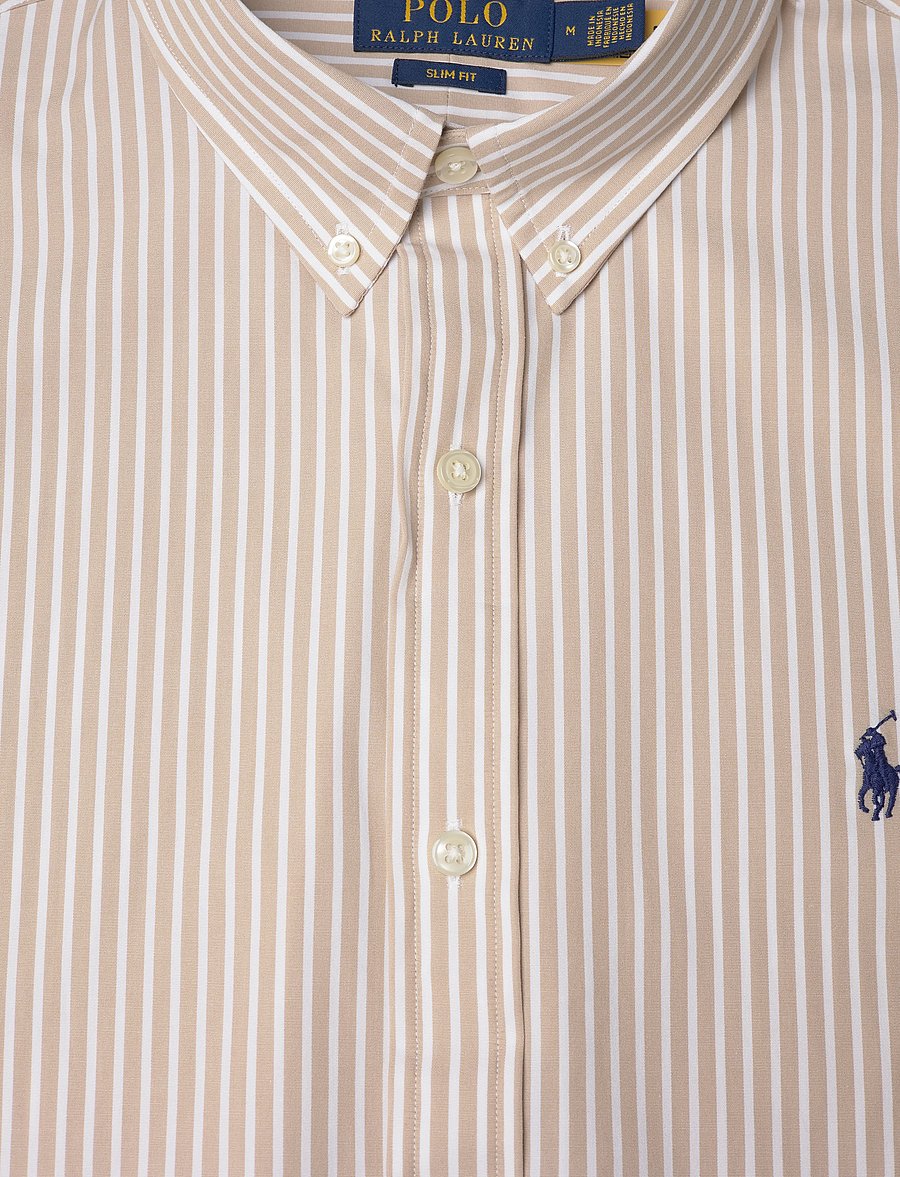Polo Ralph Lauren - Slim Fit Striped Stretch Poplin Shirt - gestreifte hemden - 6779i coastal bei - 2