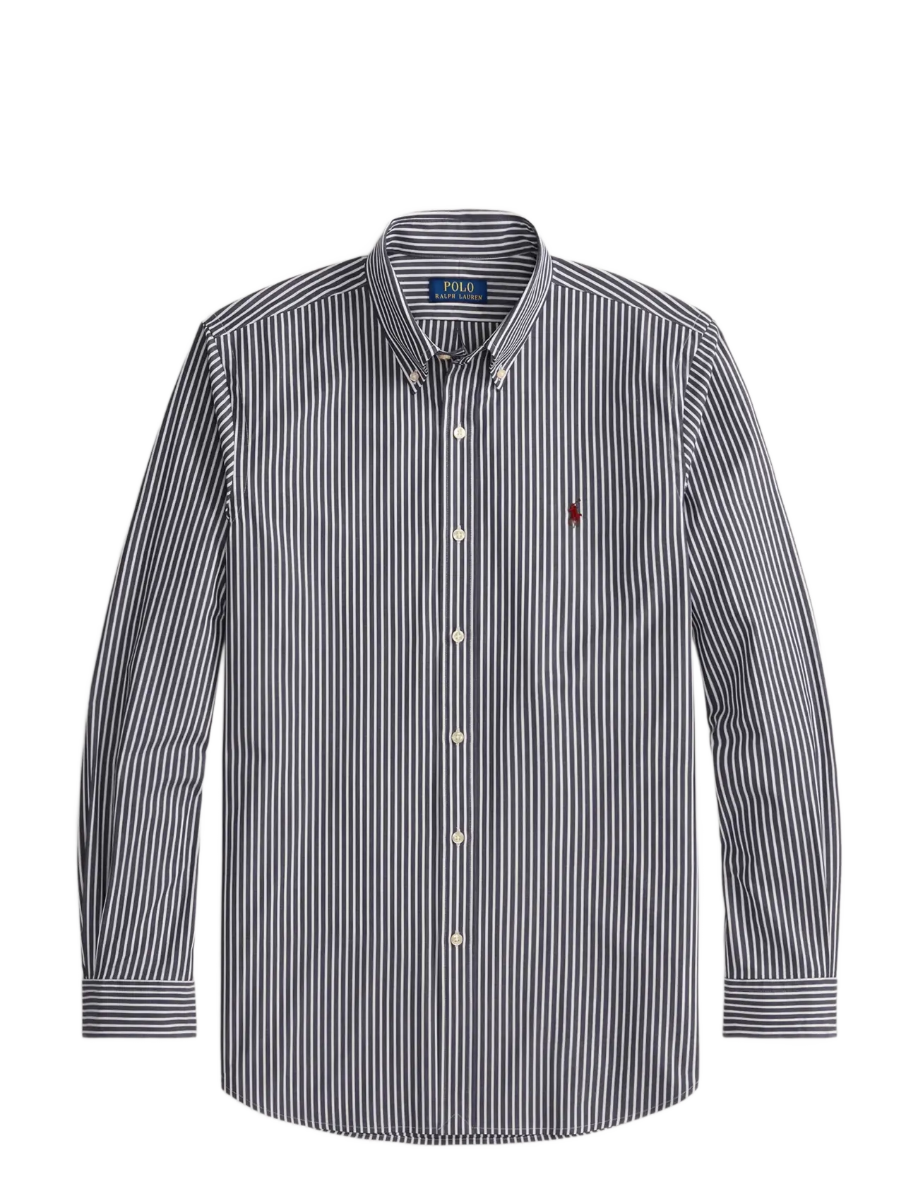 Polo Ralph Lauren Slim Fit Striped Stretch Poplin Shirt - Skjorter - 6779J NEWPORT NAV / navy