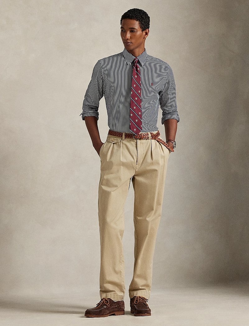 Polo Ralph Lauren - Slim Fit Striped Stretch Poplin Shirt - triibulised särgid - 6779j newport nav - 0