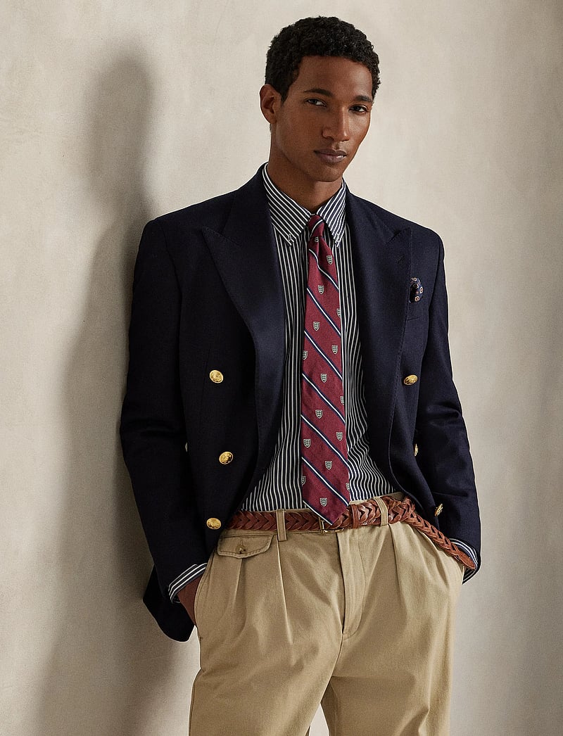 Polo Ralph Lauren - Slim Fit Striped Stretch Poplin Shirt - triibulised särgid - 6779j newport nav - 3