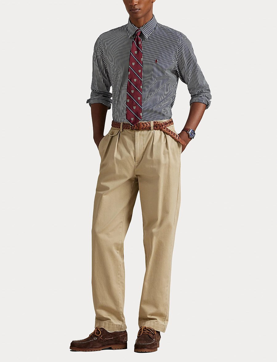 Polo Ralph Lauren - Slim Fit Striped Stretch Poplin Shirt - gestreifte hemden - 6779j newport nav - 4