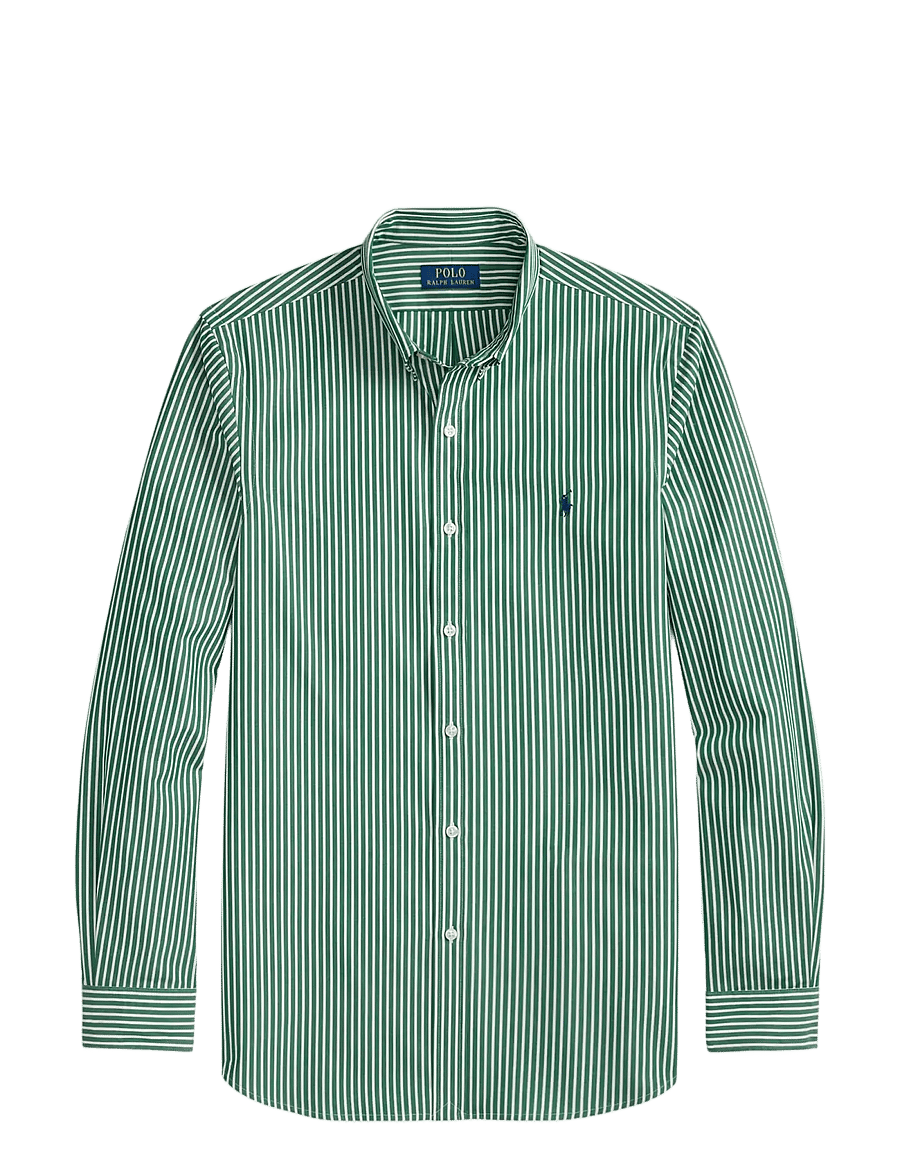 Polo Ralph Lauren - Slim Fit Striped Stretch Poplin Shirt - gestreifte hemden - 6779k new forest - 1