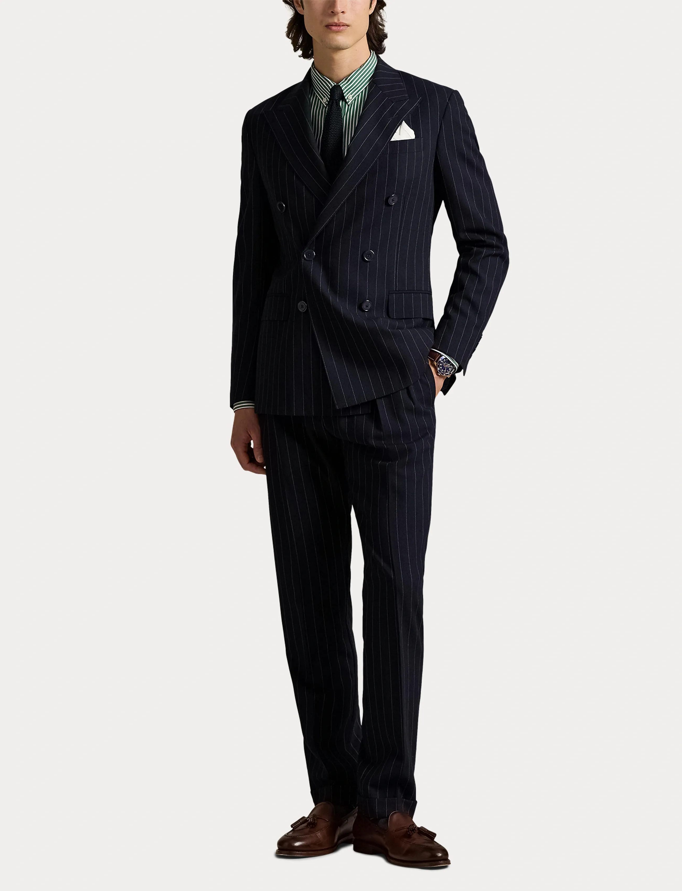 Polo Ralph Lauren - Slim Fit Striped Stretch Poplin Shirt - stribede skjorter - 6779k new forest - 4