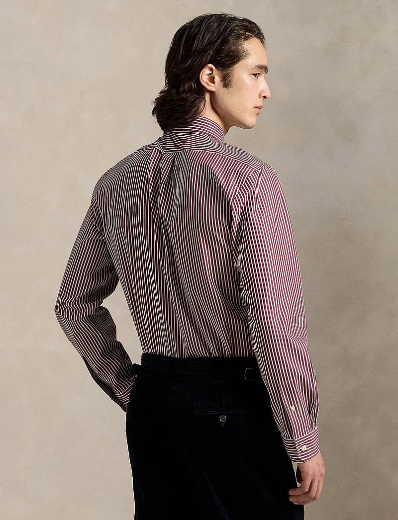 Polo Ralph Lauren - Slim Fit Striped Stretch Poplin Shirt - basic skjorter - 6779l classic win - 2