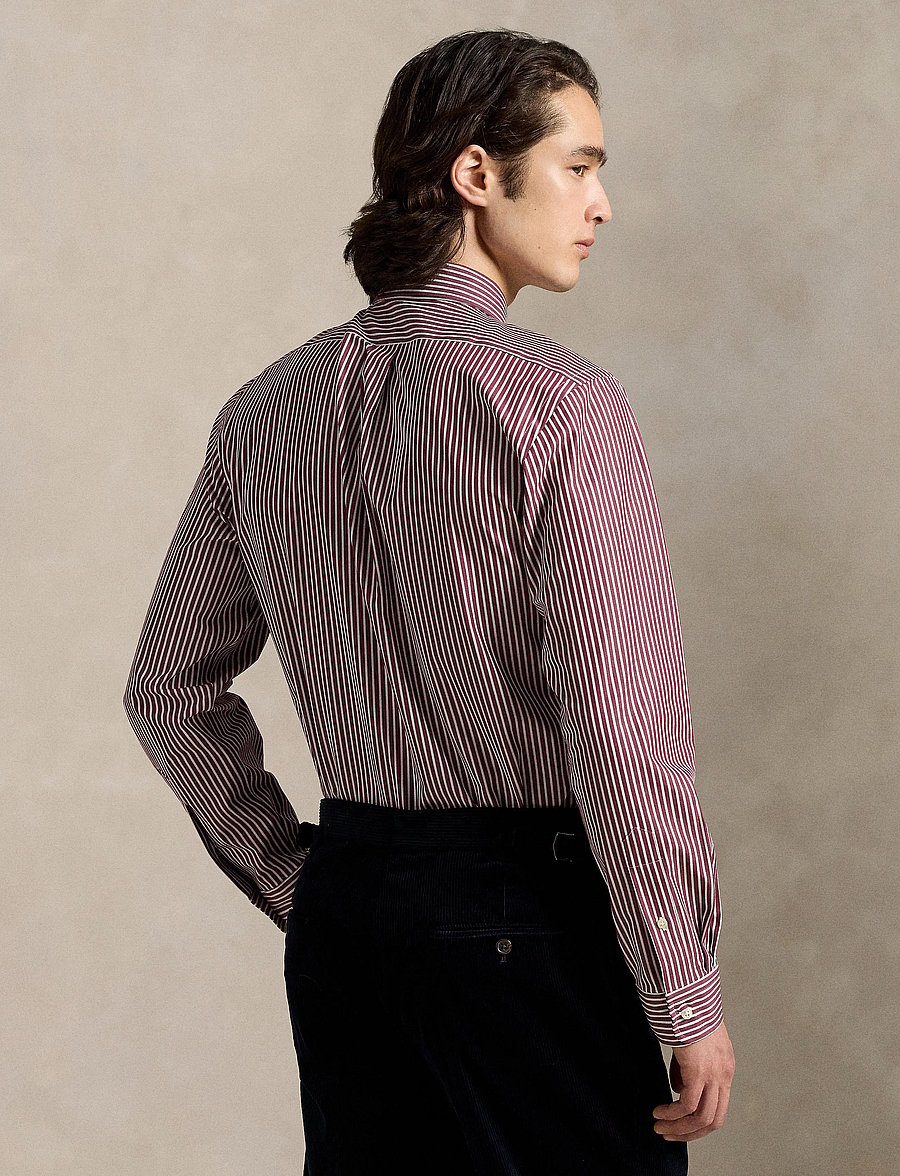 Polo Ralph Lauren - Slim Fit Striped Stretch Poplin Shirt - gestreifte hemden - 6779l classic win - 2