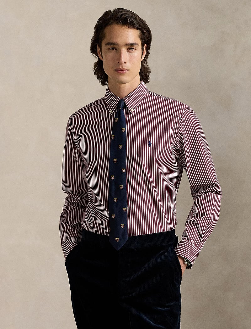 Polo Ralph Lauren - Slim Fit Striped Stretch Poplin Shirt - basic skjorter - 6779l classic win - 3