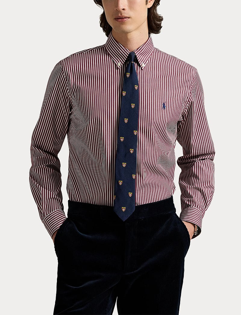 Polo Ralph Lauren - Slim Fit Striped Stretch Poplin Shirt - basic skjorter - 6779l classic win - 5