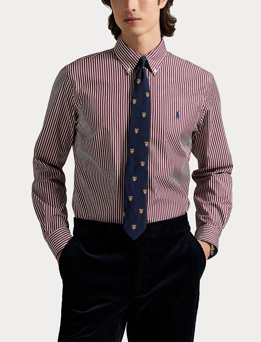 Polo Ralph Lauren - Slim Fit Striped Stretch Poplin Shirt - gestreifte hemden - 6779l classic win - 5
