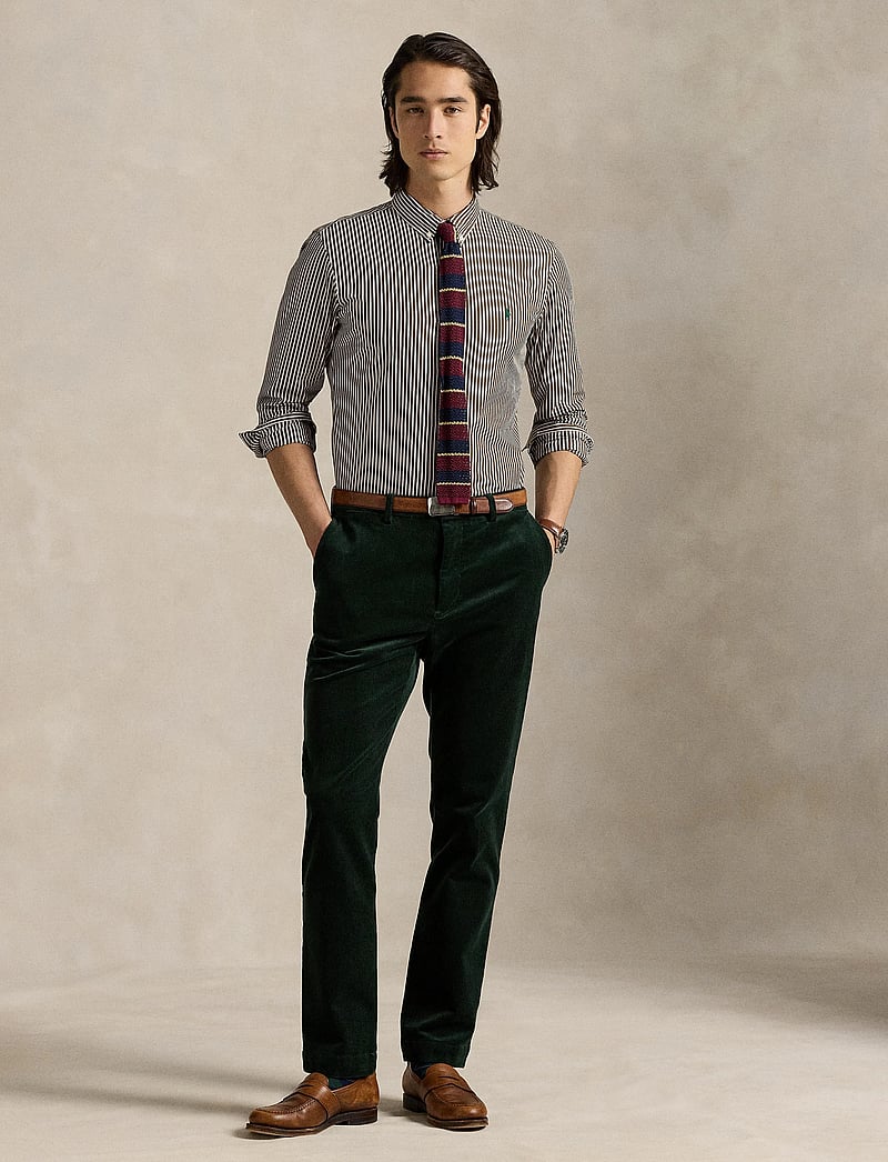 Polo Ralph Lauren - Slim Fit Striped Stretch Poplin Shirt - basic skjorter - 6779m copper brow - 0