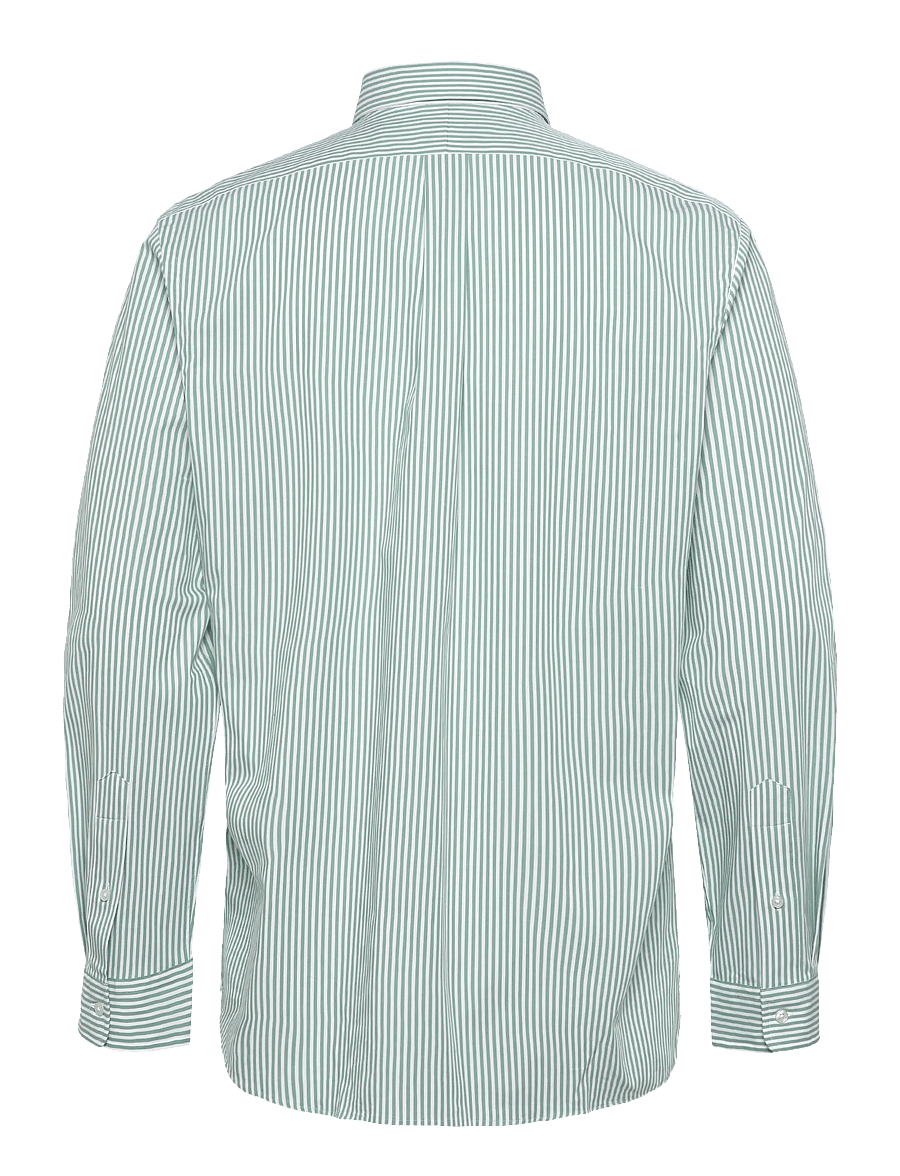 Polo Ralph Lauren - Custom Fit Striped Stretch Poplin Shirt - gestreifte hemden - 4655ae faded mint - 1
