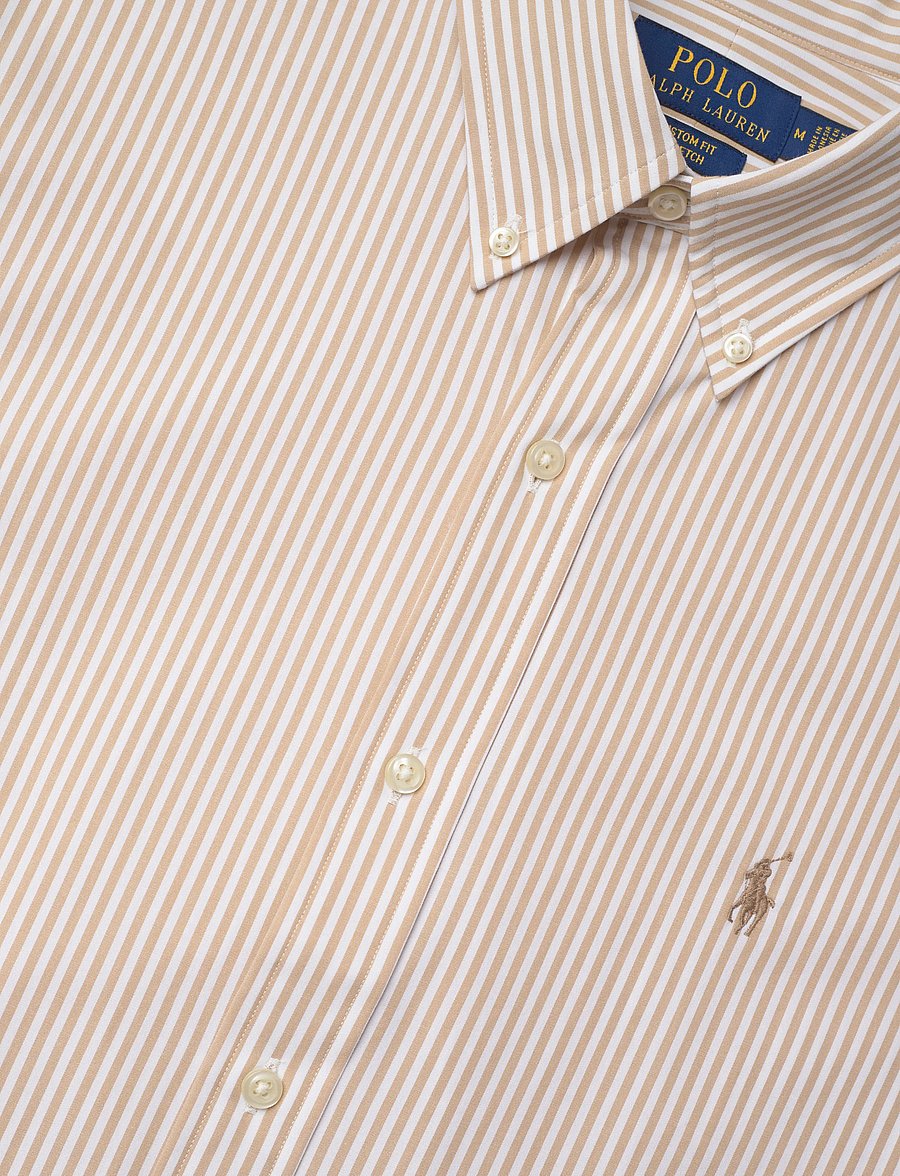Polo Ralph Lauren - Custom Fit Striped Stretch Poplin Shirt - stribede skjorter - 4655af vintage kh - 3