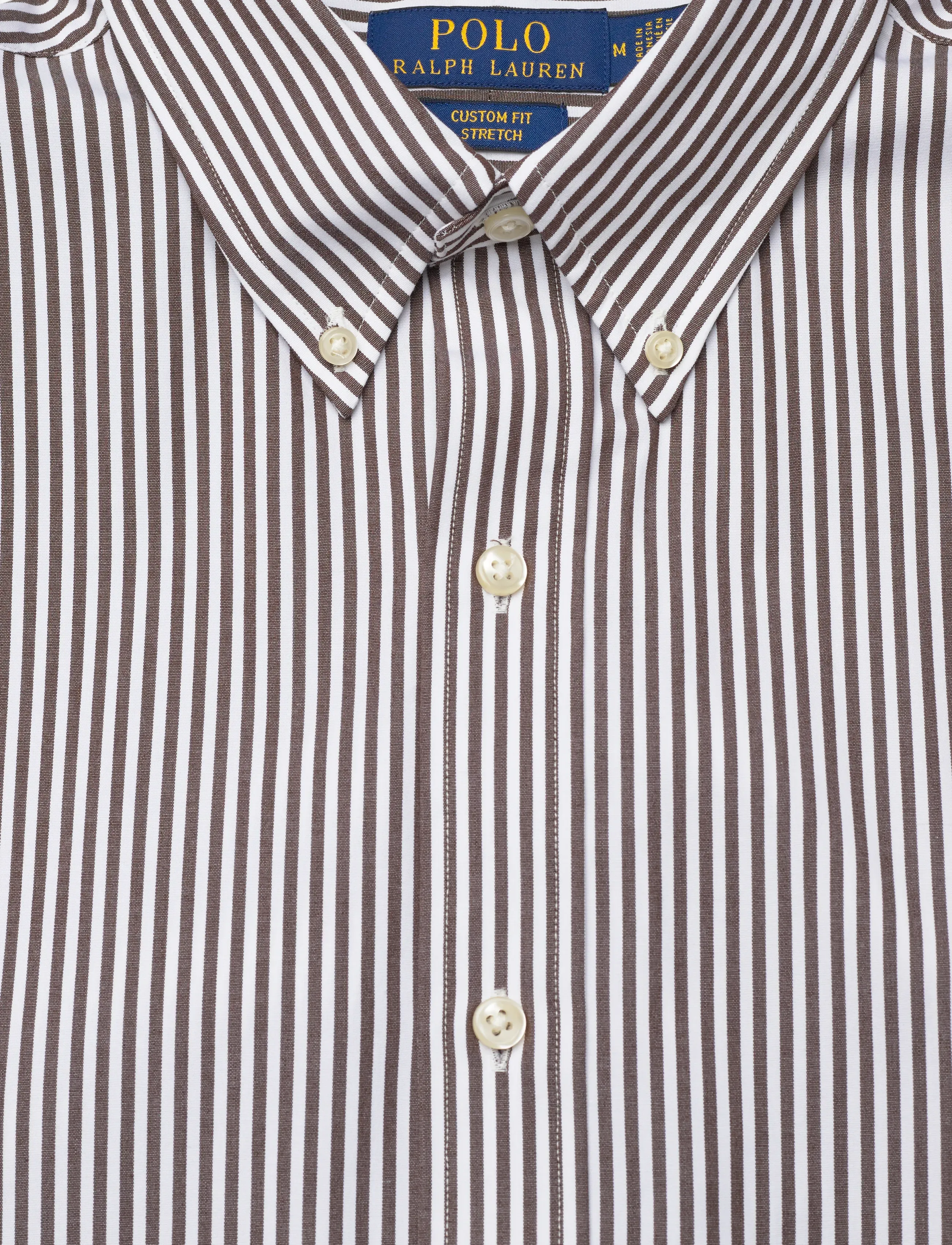 Polo Ralph Lauren - Custom Fit Striped Stretch Poplin Shirt - triibulised särgid - 4655ag nutmeg bro - 2