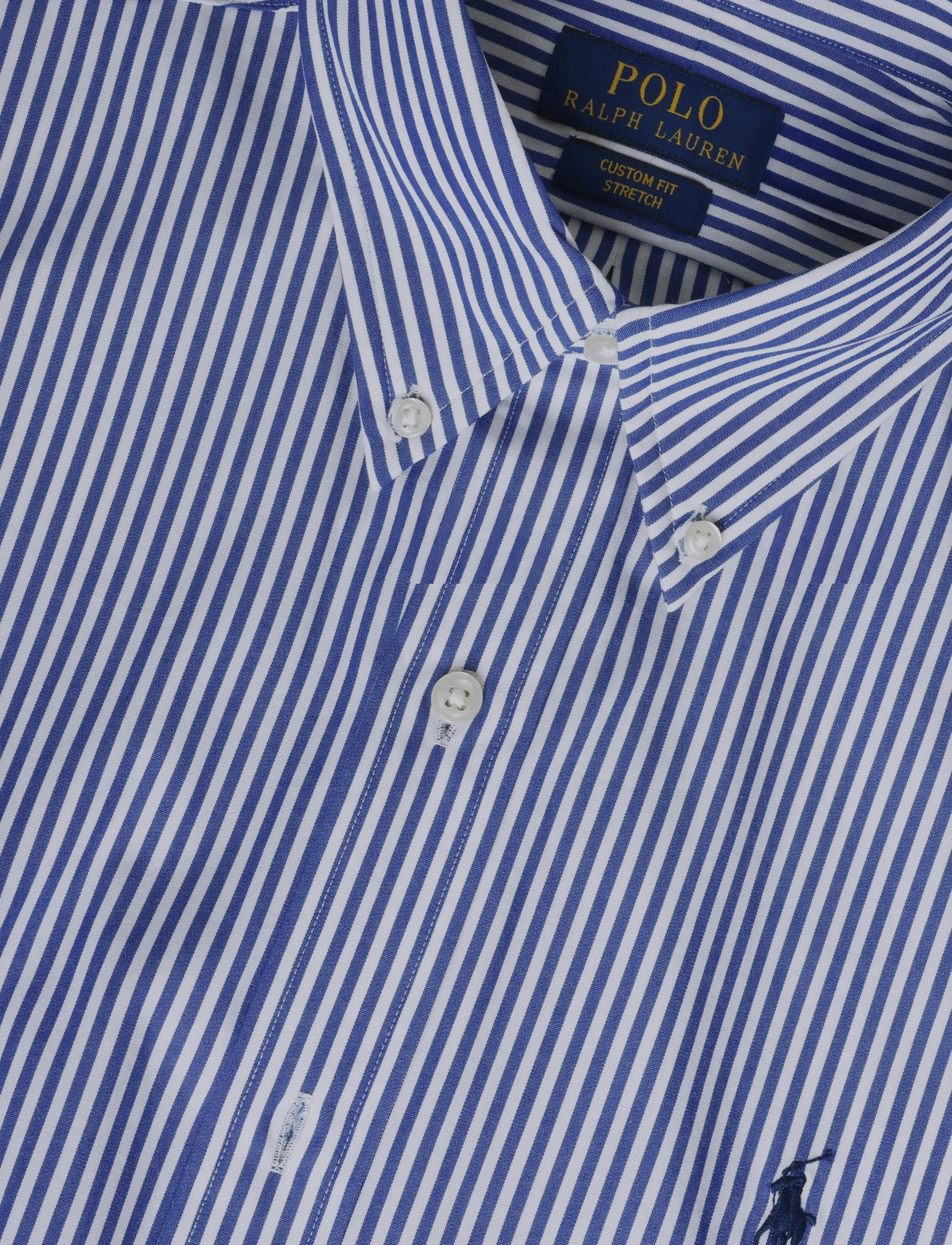 Polo Ralph Lauren - 50/1 BISTRCH POPLIN-CUBDPPCS - randiga skjortor - 4655ai rugby roya - 2