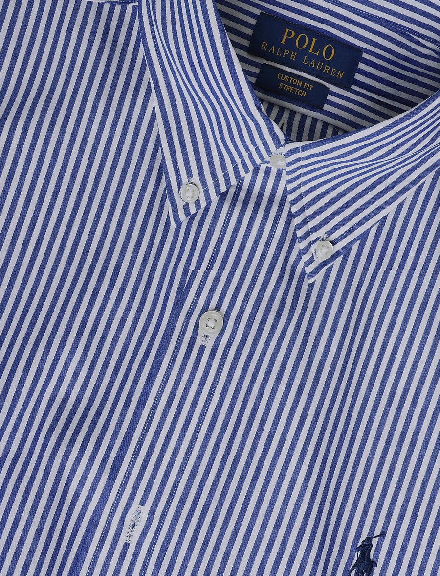 Polo Ralph Lauren - 50/1 BISTRCH POPLIN-CUBDPPCS - randiga skjortor - 4655ai rugby roya - 2