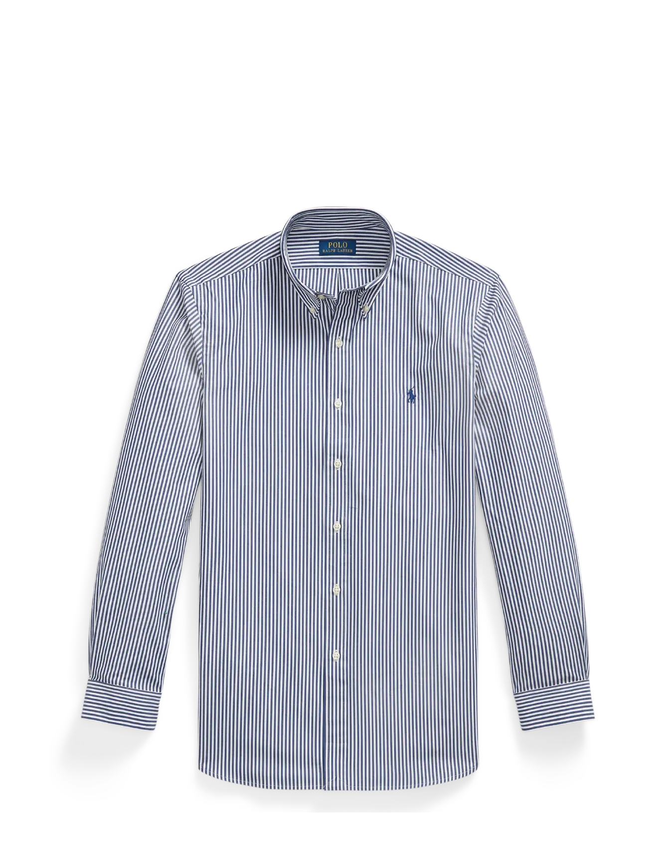 Polo Ralph Lauren - Custom Fit Striped Stretch Poplin Shirt - gestreifte hemden - 4655a navy/white - 1