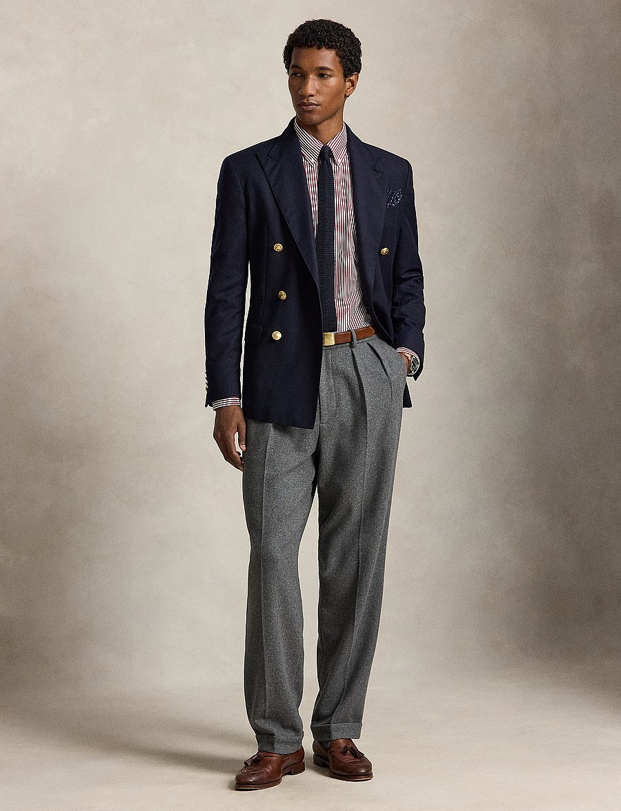 Polo Ralph Lauren - Custom Fit Striped Stretch Poplin Shirt - striped shirts - 4655b wine white - 5