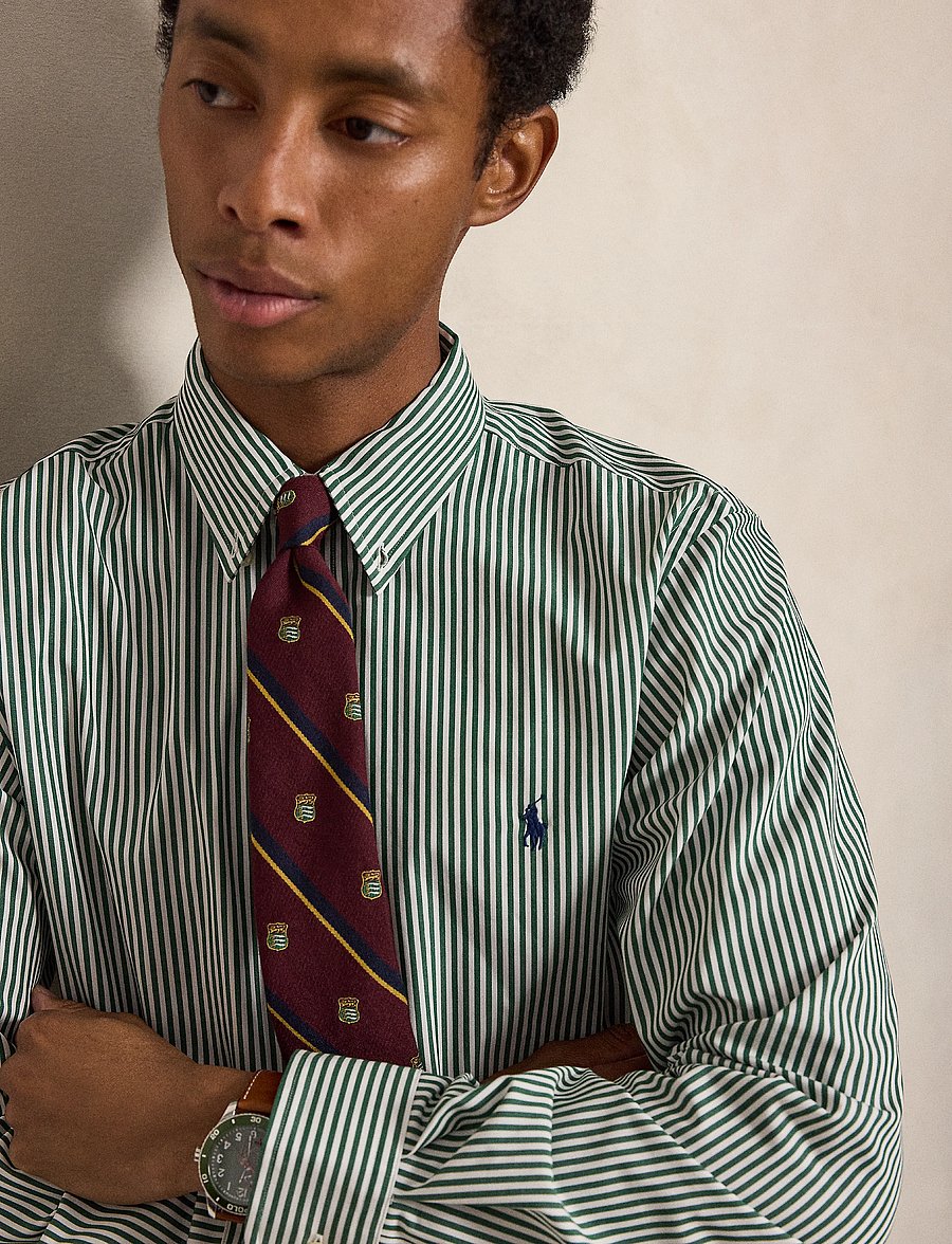 Polo Ralph Lauren - 50/1 BISTRCH POPLIN-CUBDPPCS - randiga skjortor - 4655c new forest - 4