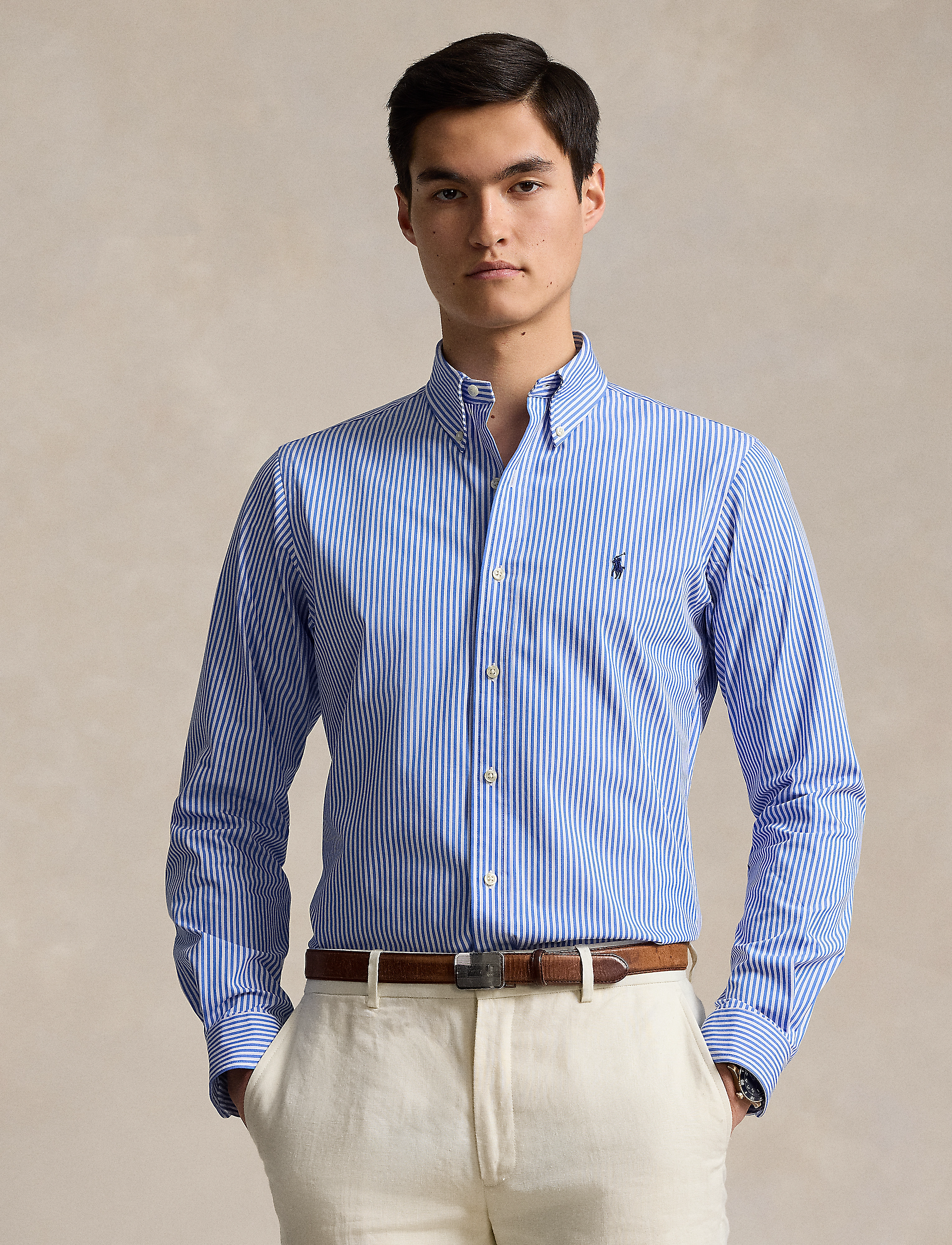 Polo Ralph Lauren 50/1 BISTRCH POPLIN-CUBDPPCS - App deal - 4655H LIGHT BLUE / blue