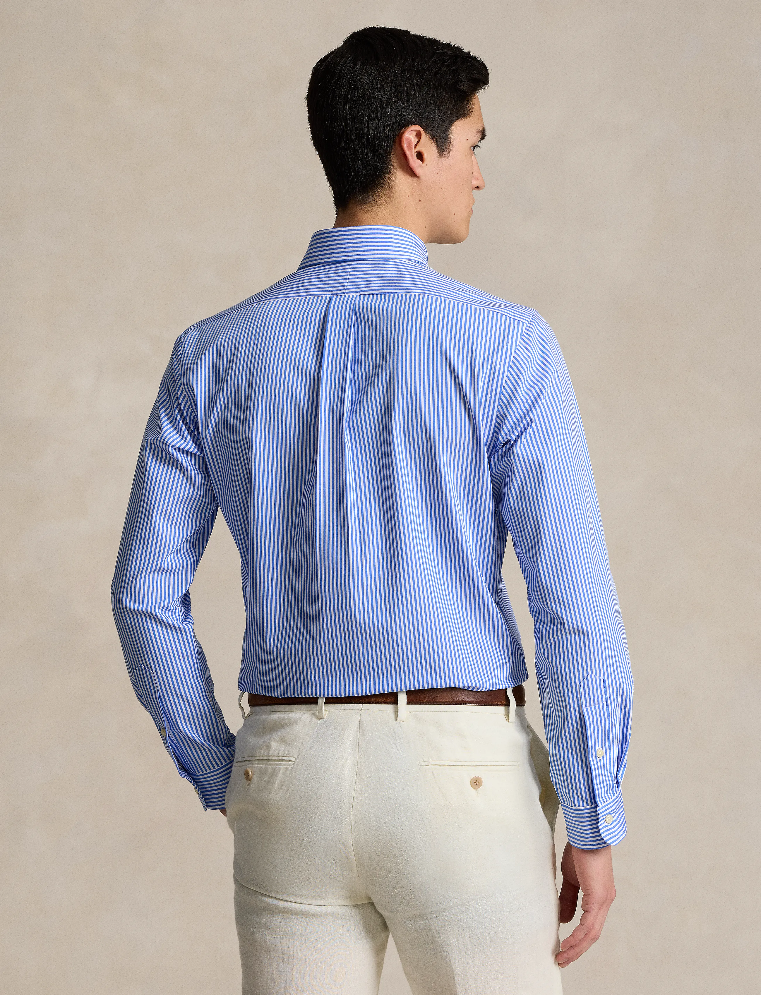 Polo Ralph Lauren - 50/1 BISTRCH POPLIN-CUBDPPCS - stribede skjorter - 4655h light blue - 3