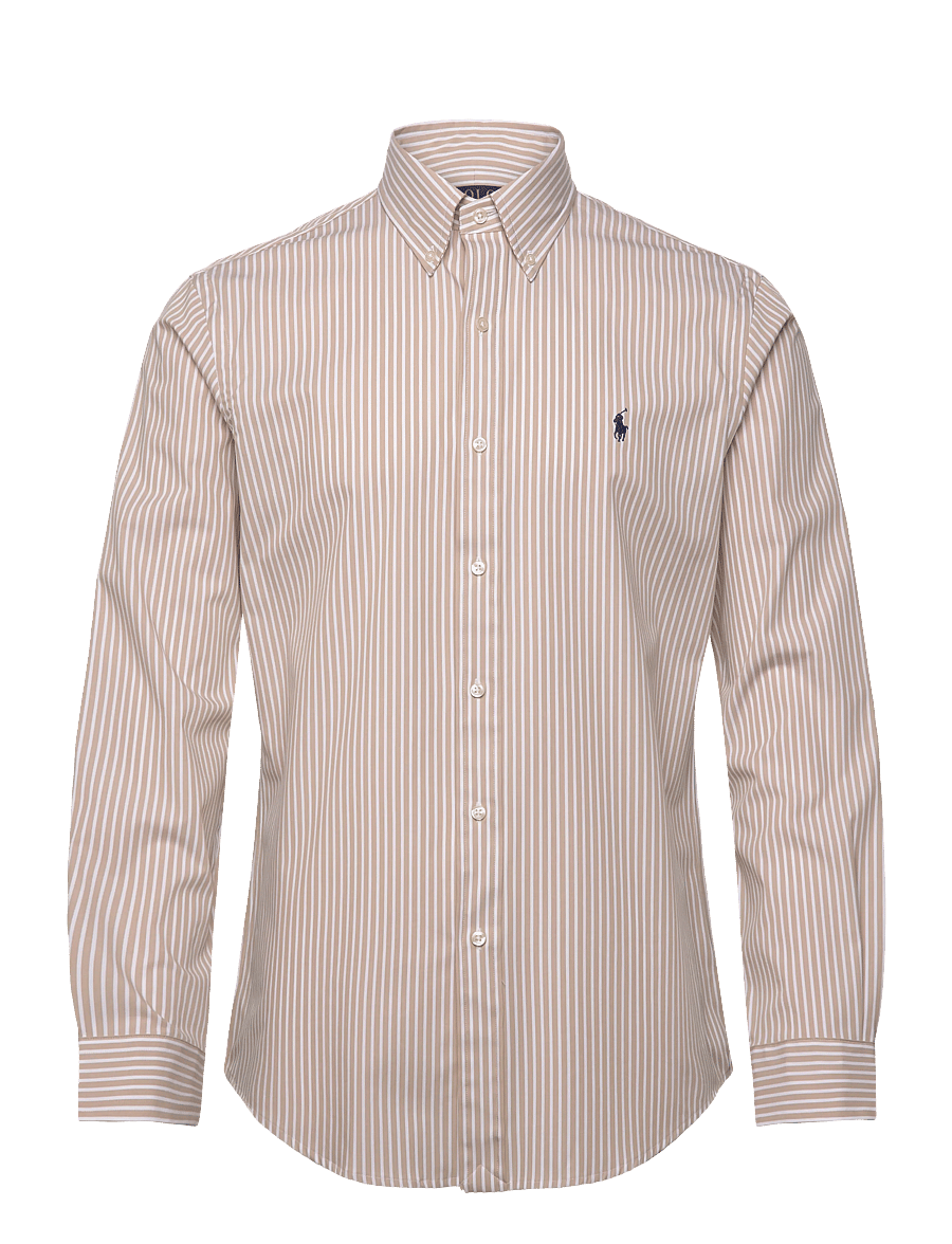 Polo Ralph Lauren - Custom Fit Striped Stretch Poplin Shirt - gestreifte hemden - 6779i coastal bei - 0