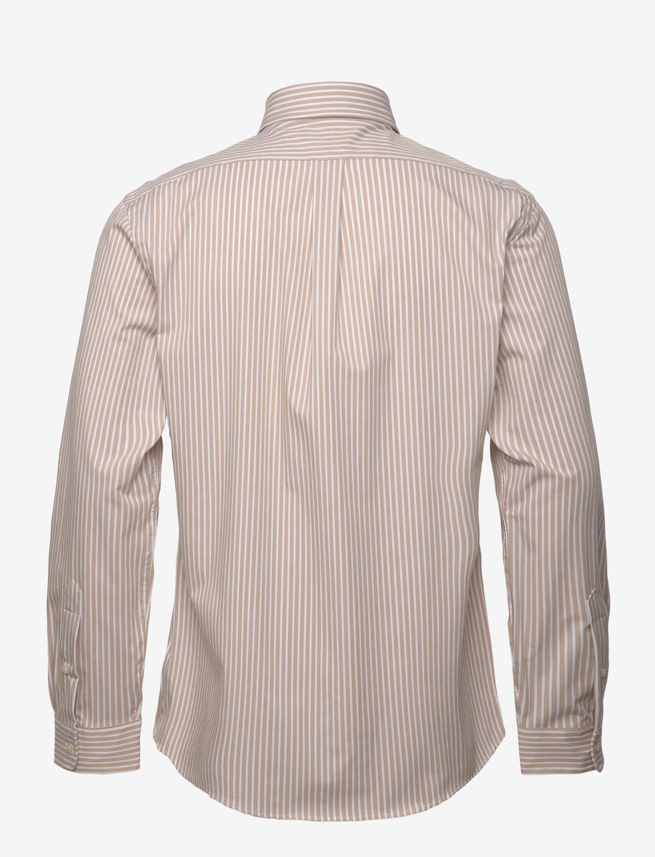 Polo Ralph Lauren - Custom Fit Striped Stretch Poplin Shirt - stribede skjorter - 6779i coastal bei - 1