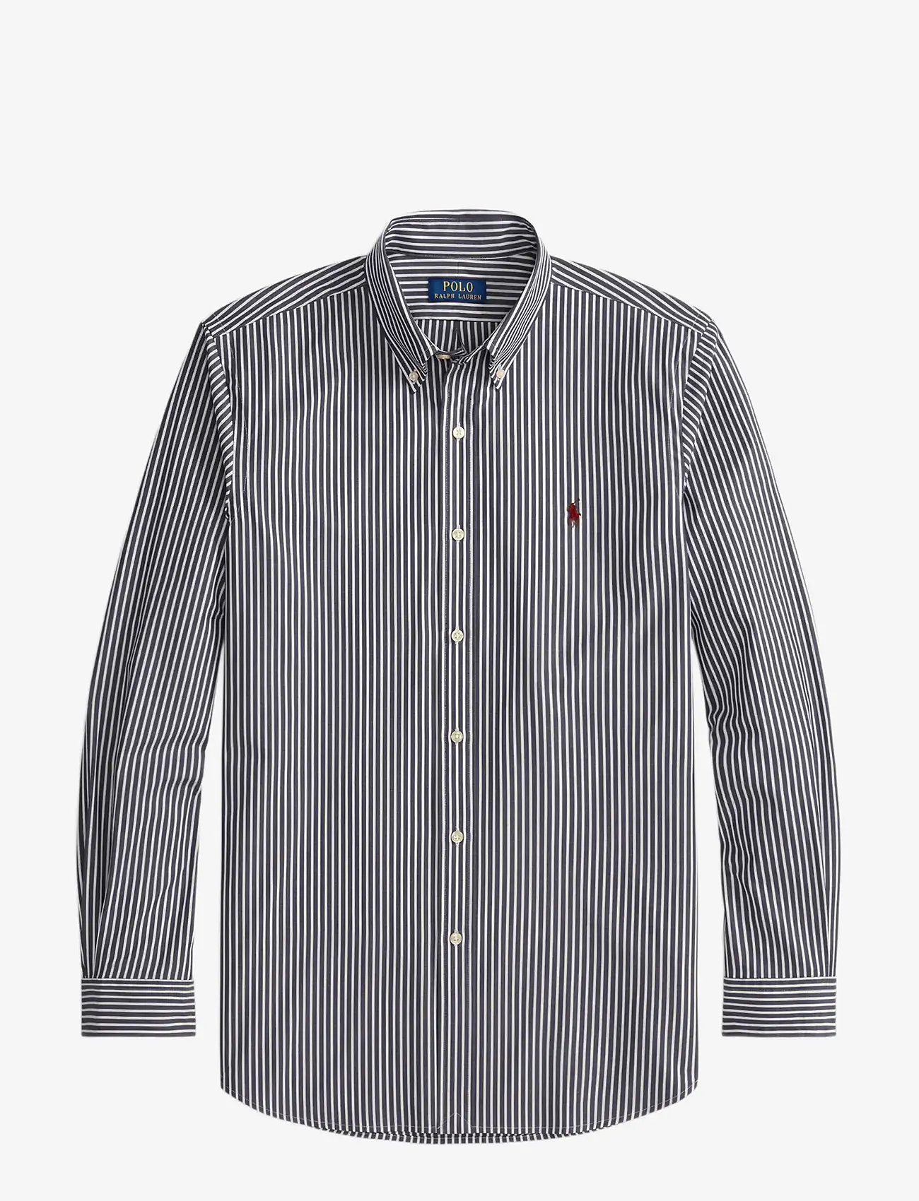 Polo Ralph Lauren - Custom Fit Striped Stretch Poplin Shirt - basic skjorter - 6779j newport nav - 1