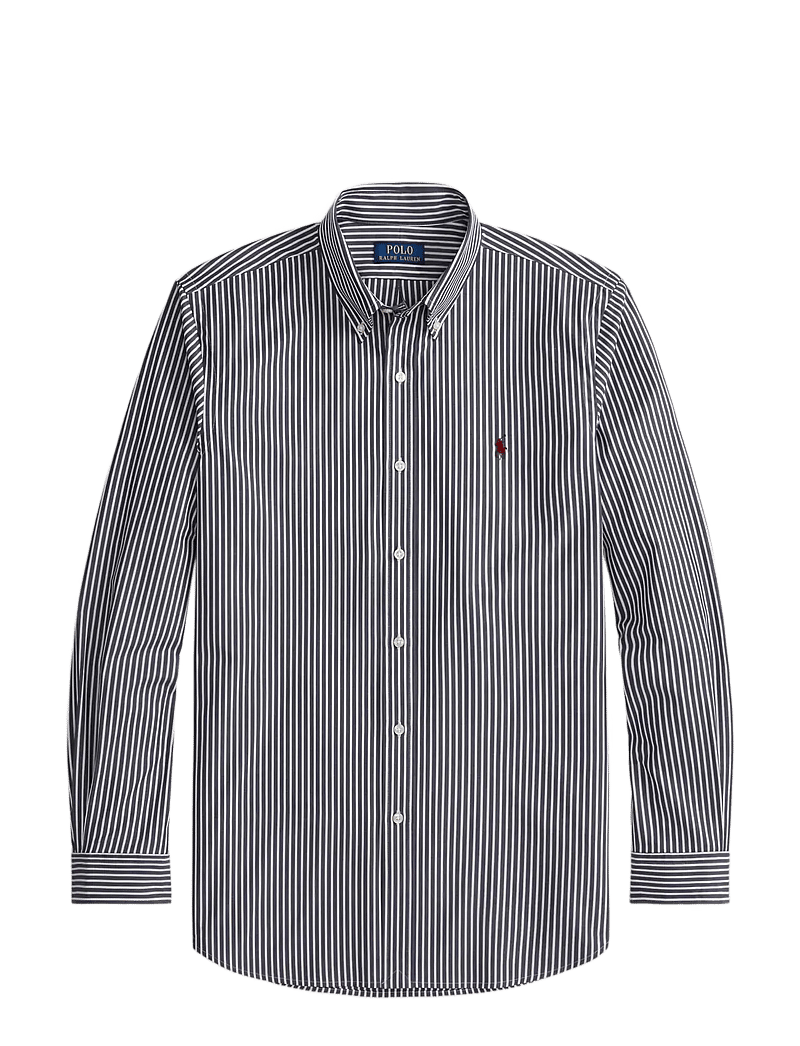 Polo Ralph Lauren - Custom Fit Striped Stretch Poplin Shirt - basic skjorter - 6779j newport nav - 1