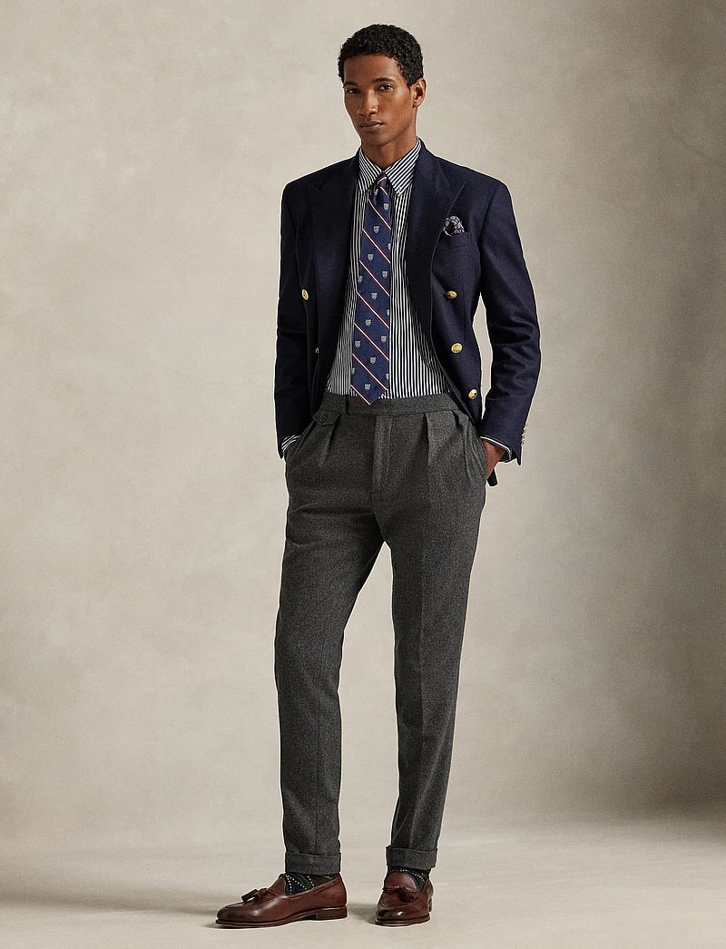 Polo Ralph Lauren - Custom Fit Striped Stretch Poplin Shirt - basic skjorter - 6779j newport nav - 0