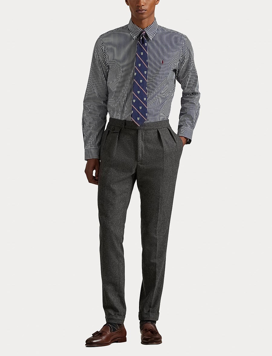 Polo Ralph Lauren - Custom Fit Striped Stretch Poplin Shirt - gestreifte hemden - 6779j newport nav - 4