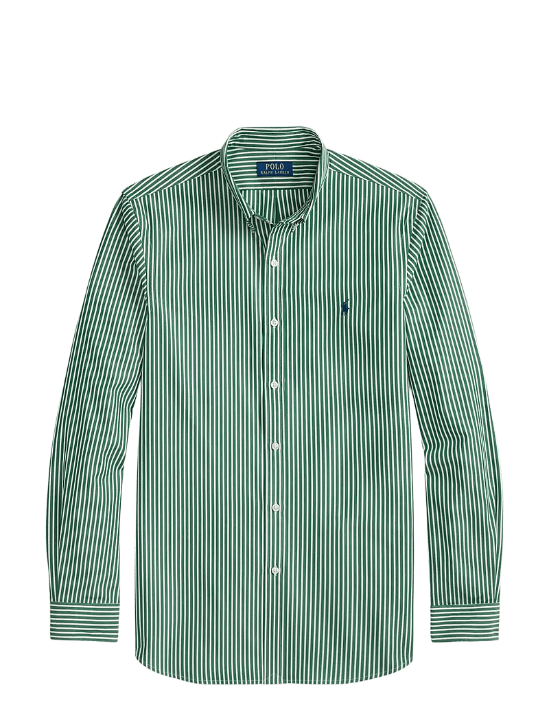 Polo Ralph Lauren - Custom Fit Striped Stretch Poplin Shirt - basic skjorter - 6779k new forest - 1