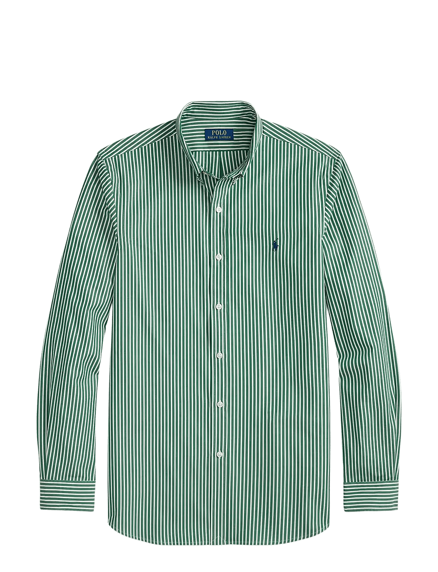 Polo Ralph Lauren - Custom Fit Striped Stretch Poplin Shirt - stribede skjorter - 6779k new forest - 1