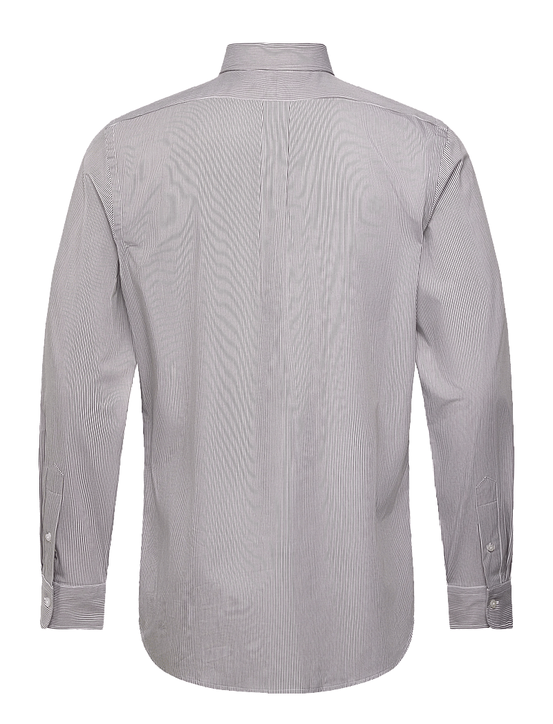 Polo Ralph Lauren - Custom Fit Striped Stretch Poplin Shirt - triibulised särgid - 7085b chocolate b - 1