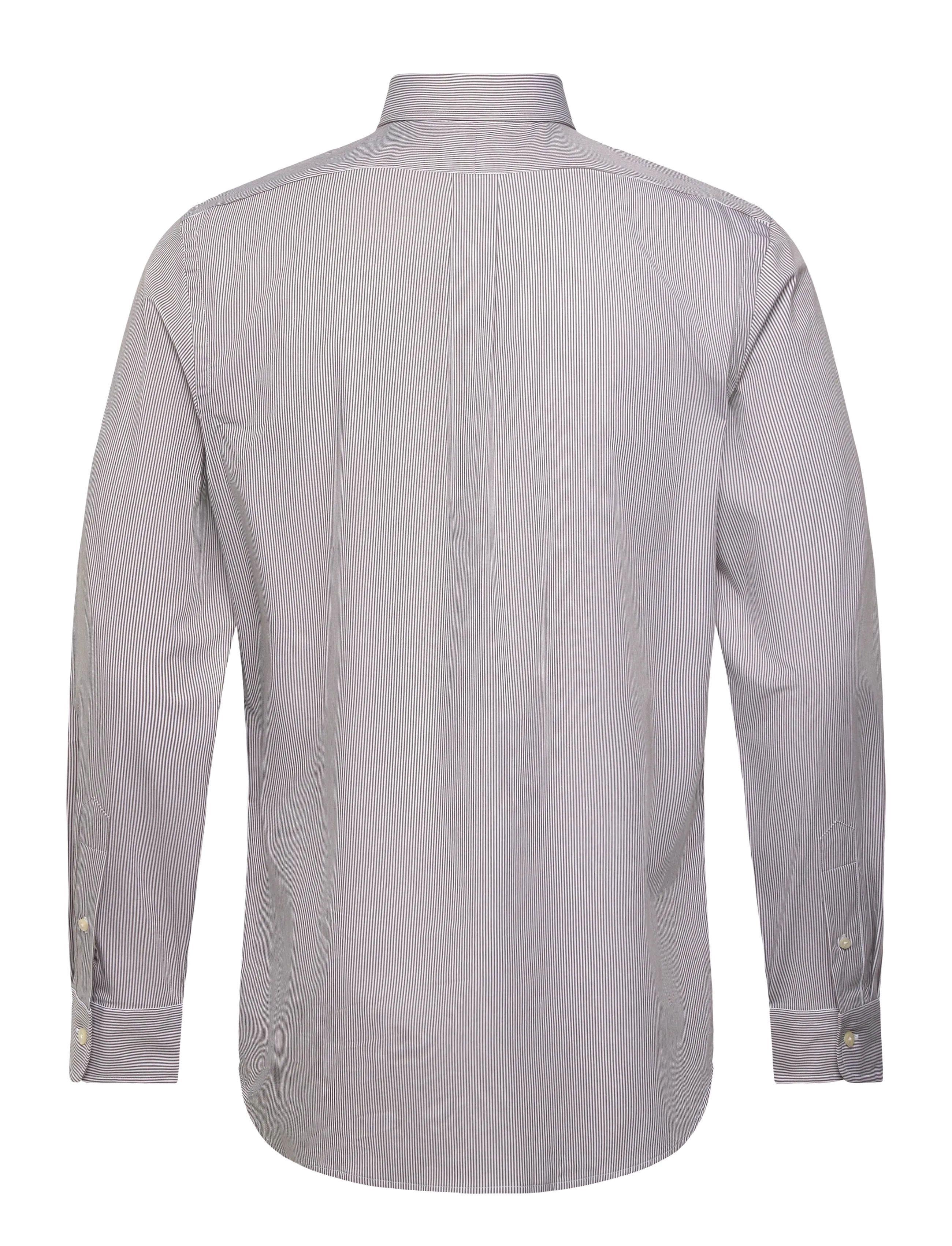 Polo Ralph Lauren - Custom Fit Striped Stretch Poplin Shirt - striped shirts - 7085b chocolate b - 1