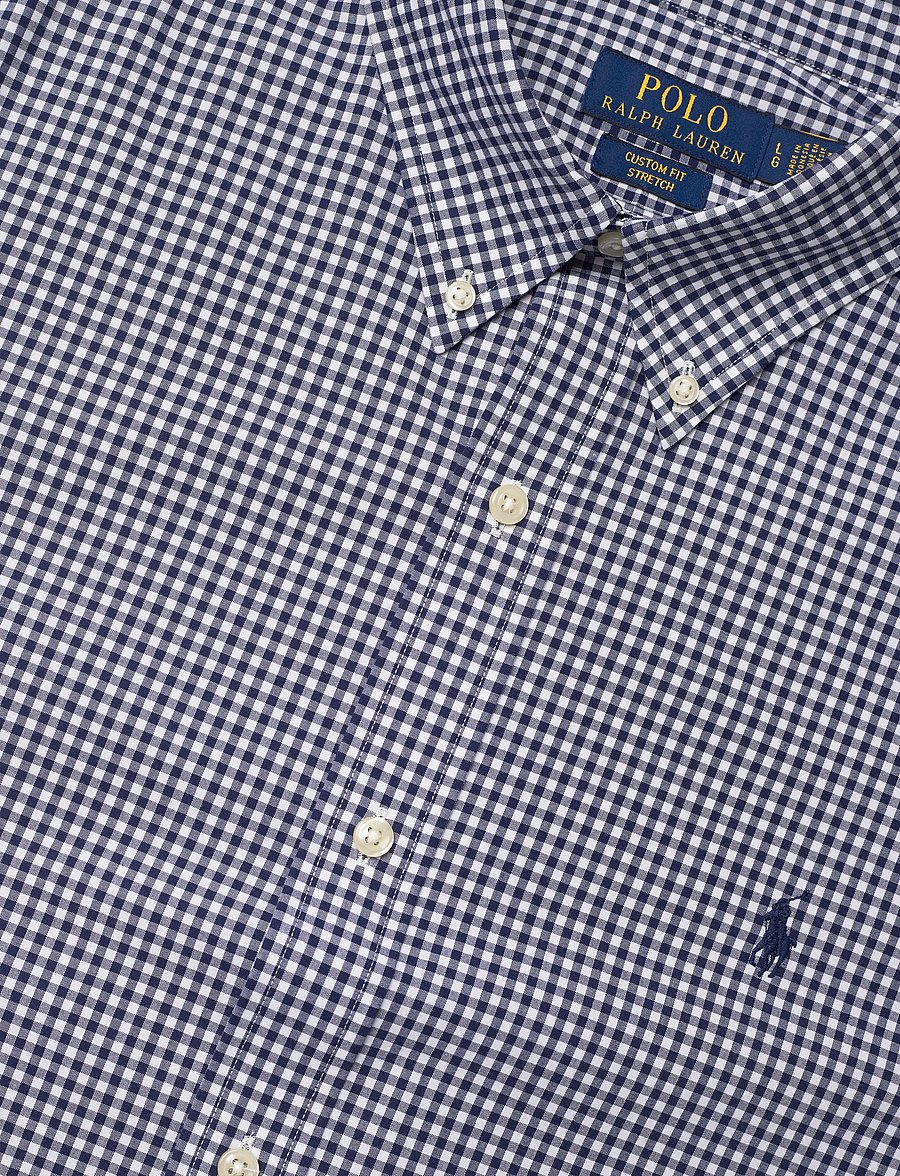 Polo Ralph Lauren - Custom Fit Gingham Stretch Poplin Shirt - checkered shirts - 4656ab freshwater - 3