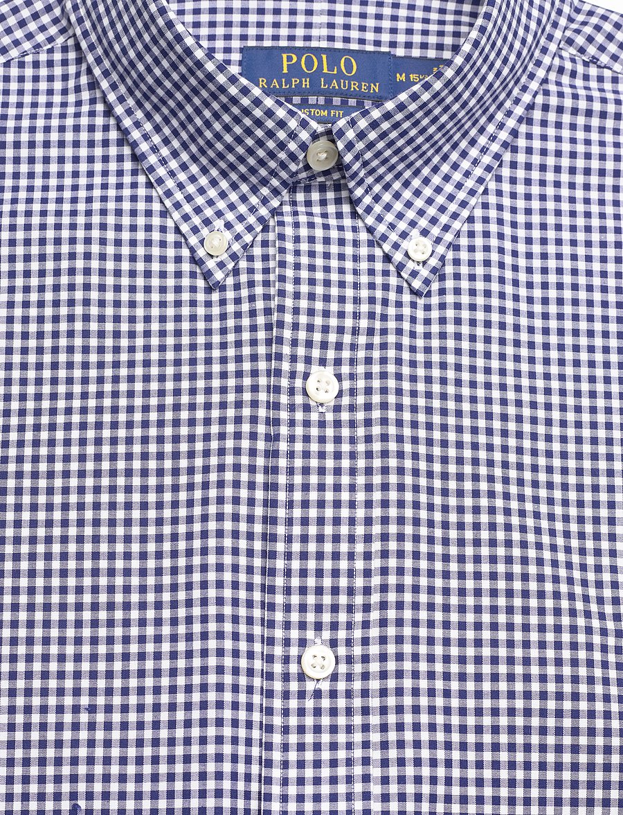 Polo Ralph Lauren - 50/1 BISTRCH POPLIN-CUBDPPCS - koszule w kratkę - 4656a navy/white - 3