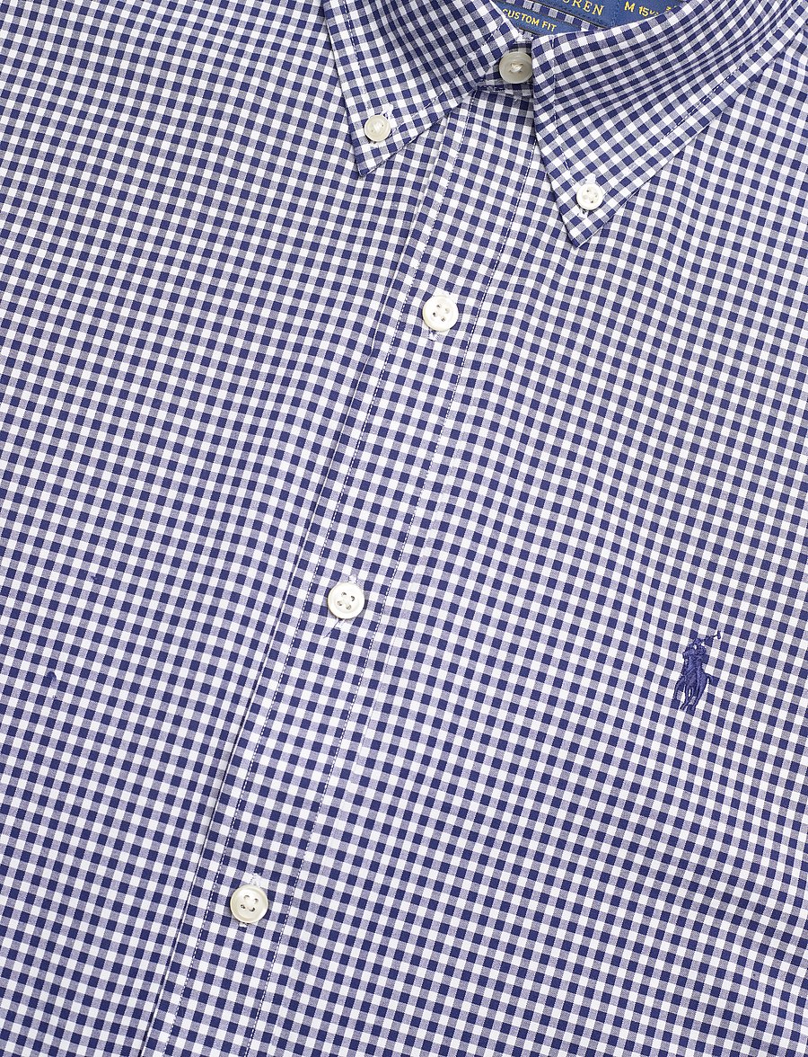 Polo Ralph Lauren - 50/1 BISTRCH POPLIN-CUBDPPCS - koszule w kratkę - 4656a navy/white - 4