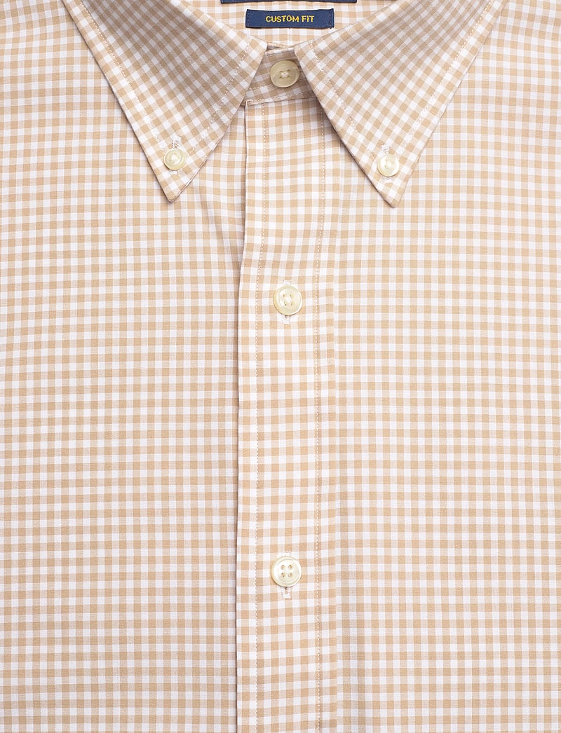 Polo Ralph Lauren - Custom Fit Gingham Stretch Poplin Shirt - basic skjortor - 4656z coastal bei - 2