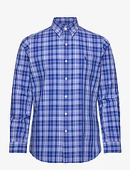 Polo Ralph Lauren - Custom Fit Gingham Stretch Poplin Shirt - rutede skjorter - 6275 blue multi - 0