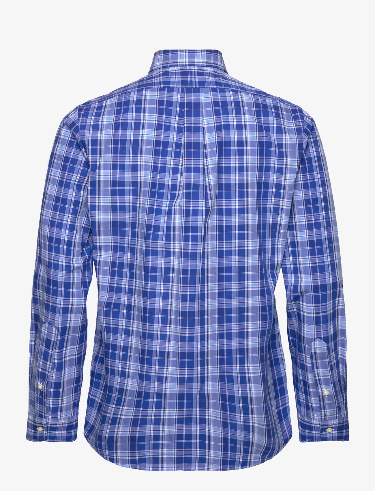 Polo Ralph Lauren - Custom Fit Gingham Stretch Poplin Shirt - rutede skjorter - 6275 blue multi - 1