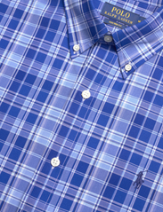 Polo Ralph Lauren - Custom Fit Gingham Stretch Poplin Shirt - rutede skjorter - 6275 blue multi - 3