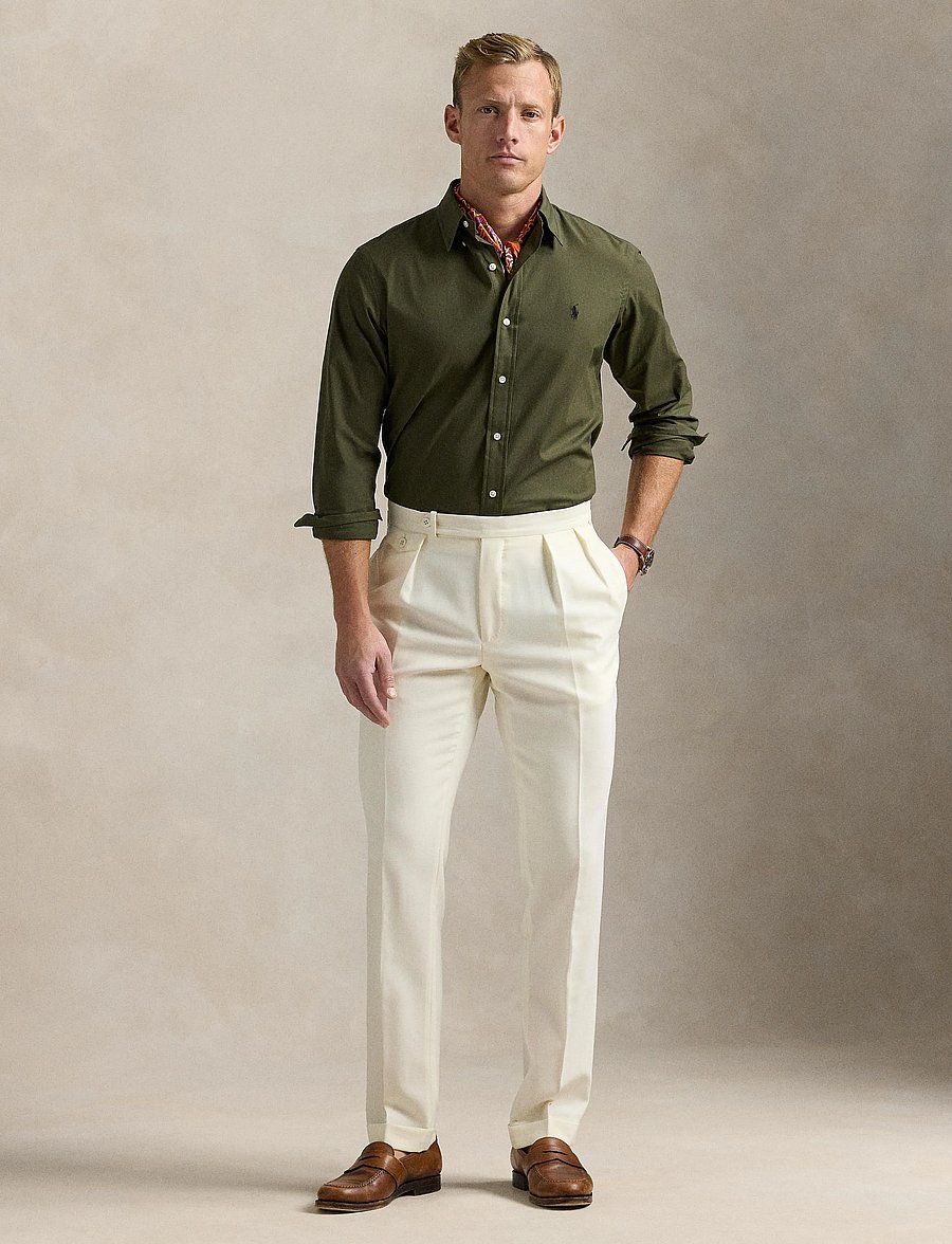 Polo Ralph Lauren - Slim Fit Stretch Poplin Shirt - oxford-hemden - armadillo - 0