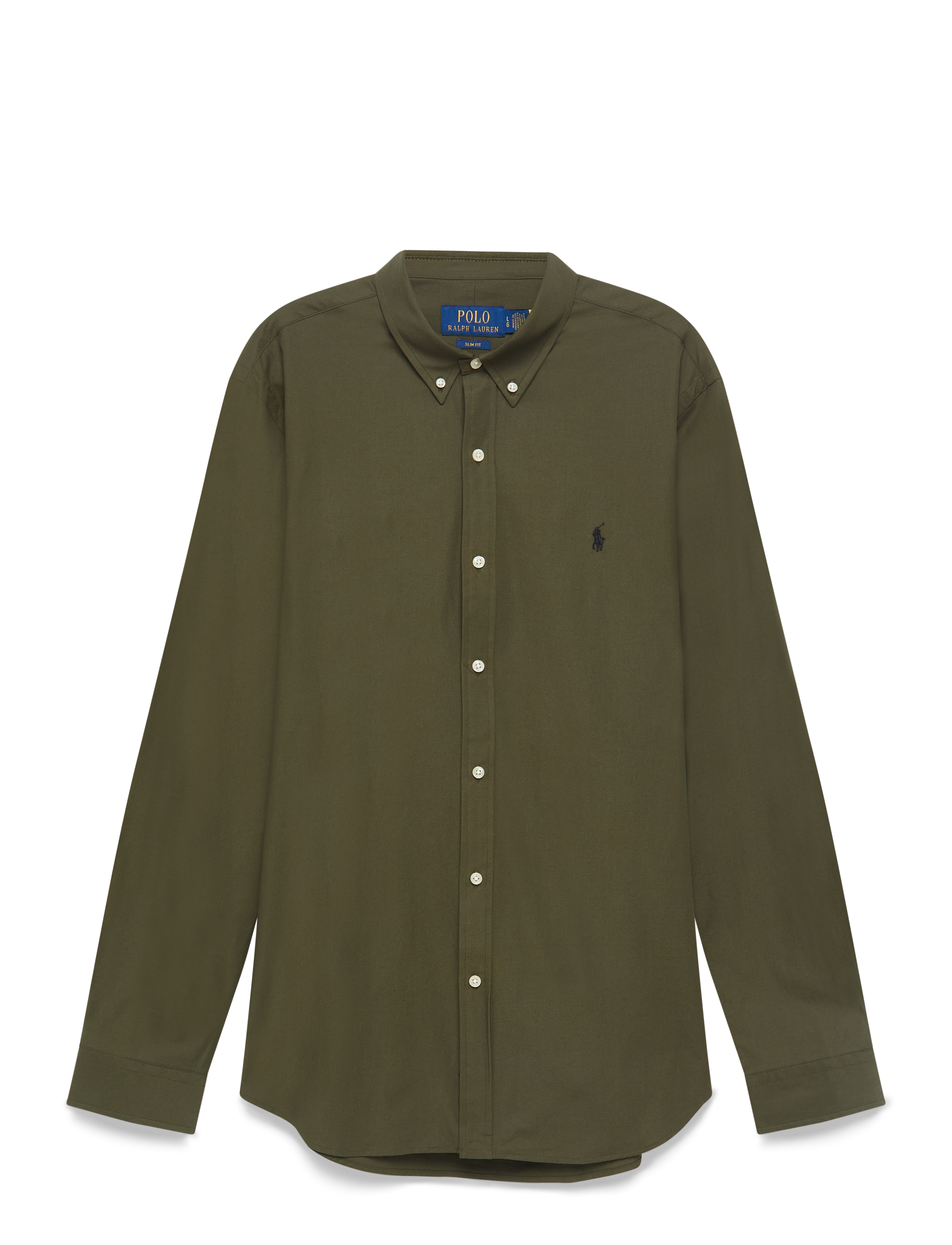 Polo Ralph Lauren Slim Fit Stretch Poplin Shirt - Skjorter - ARMADILLO / khaki/green