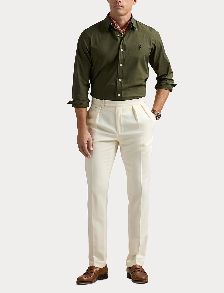 Polo Ralph Lauren - Slim Fit Stretch Poplin Shirt - oxford-hemden - armadillo - 5