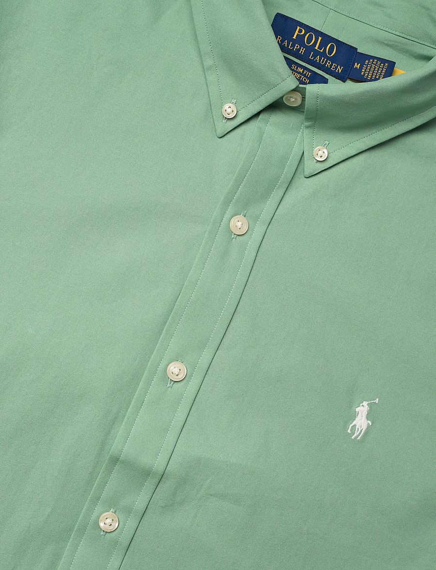 Polo Ralph Lauren - Slim Fit Stretch Poplin Shirt - oxford-hemden - faded mint - 3