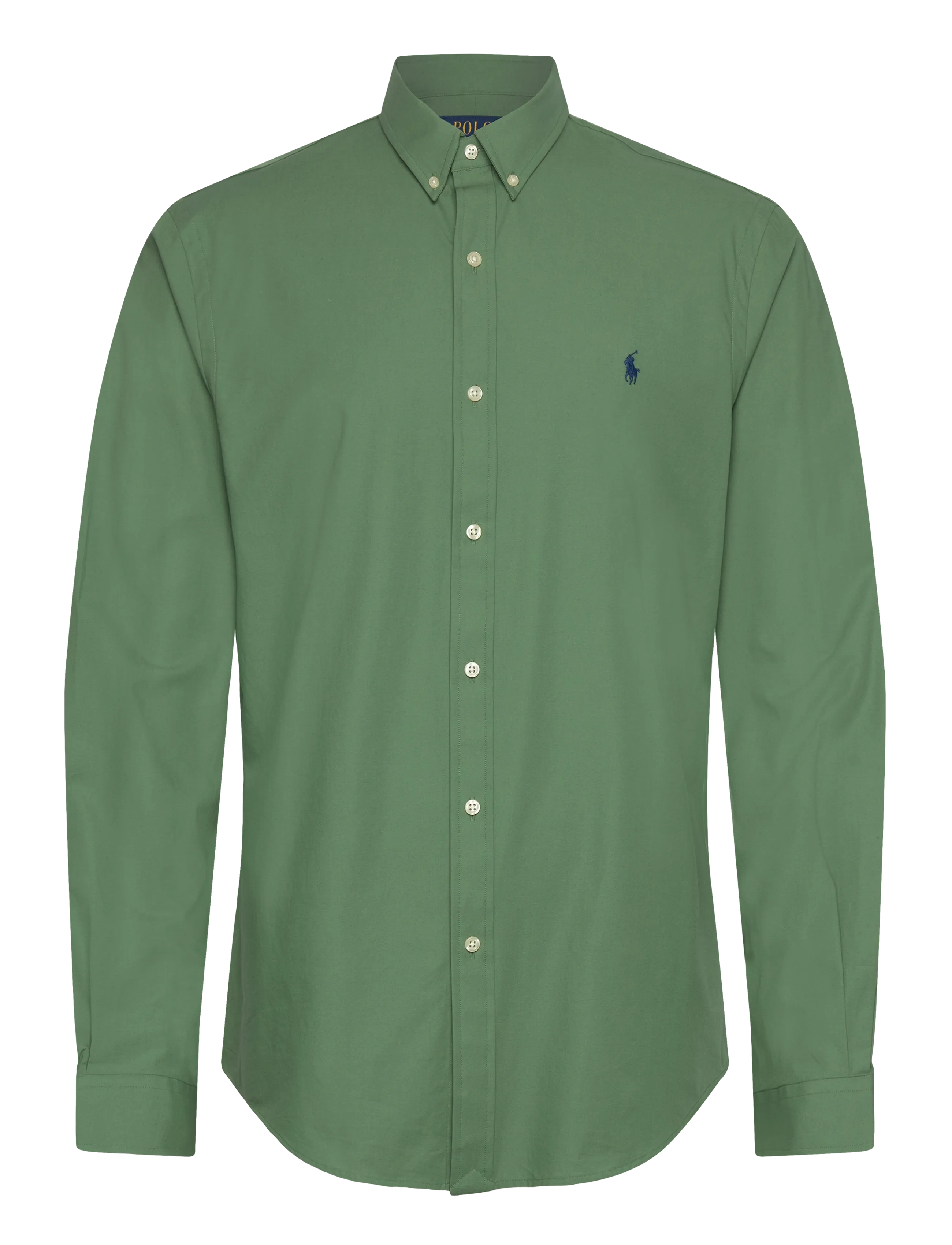 Polo Ralph Lauren Slim Fit Stretch Poplin Shirt - Kläder - FATIGUE / green