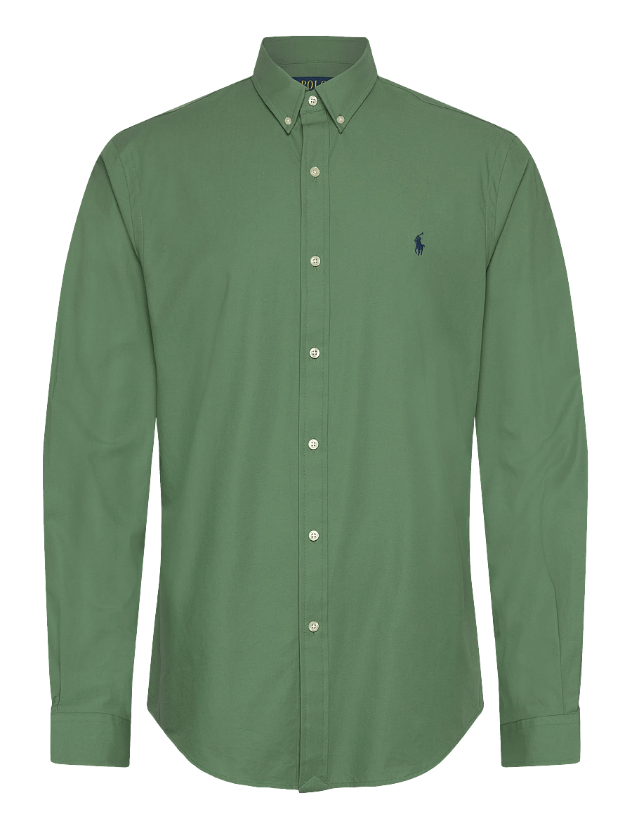 Polo Ralph Lauren - Slim Fit Stretch Poplin Shirt - oxford-hemden - fatigue - 0